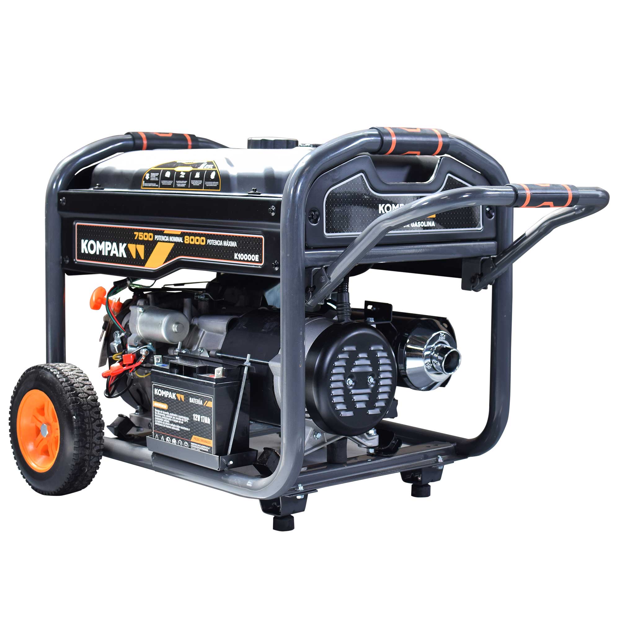 Generador Monofásico Gasolina 4T 7,5 kW K10000E Negro-5