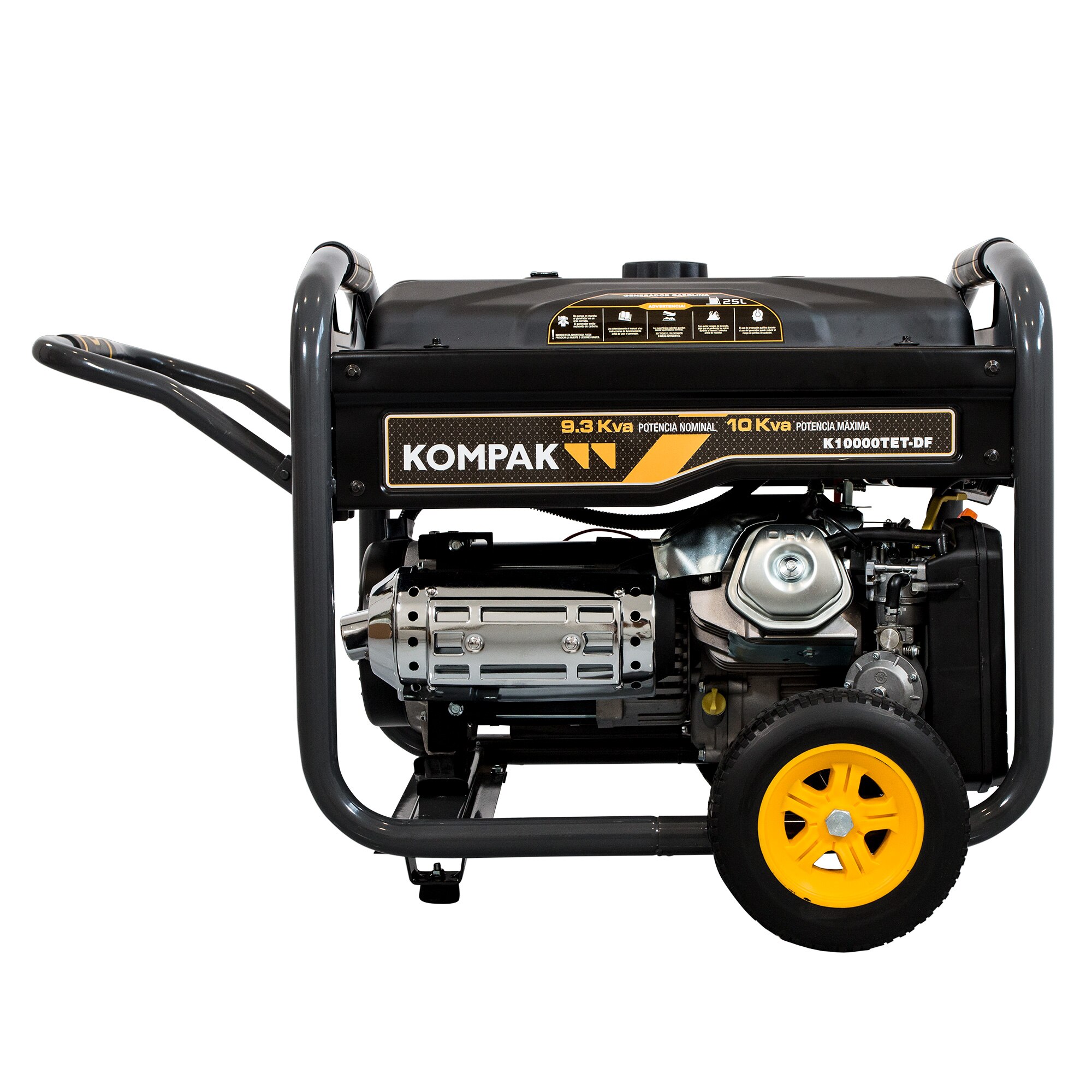 Generador Monofásico/Trifásico Gasolina 4T 9,4 kVA / 6,75 kW K10000ETE-T Negro-8