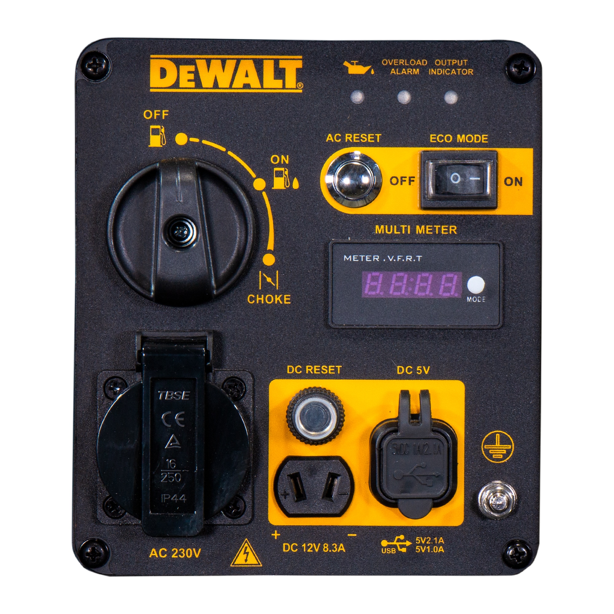 Generador Inverter Monofásico Gasolina 4T 1,8 kW DXGNi20E Amarillo / Negro-5