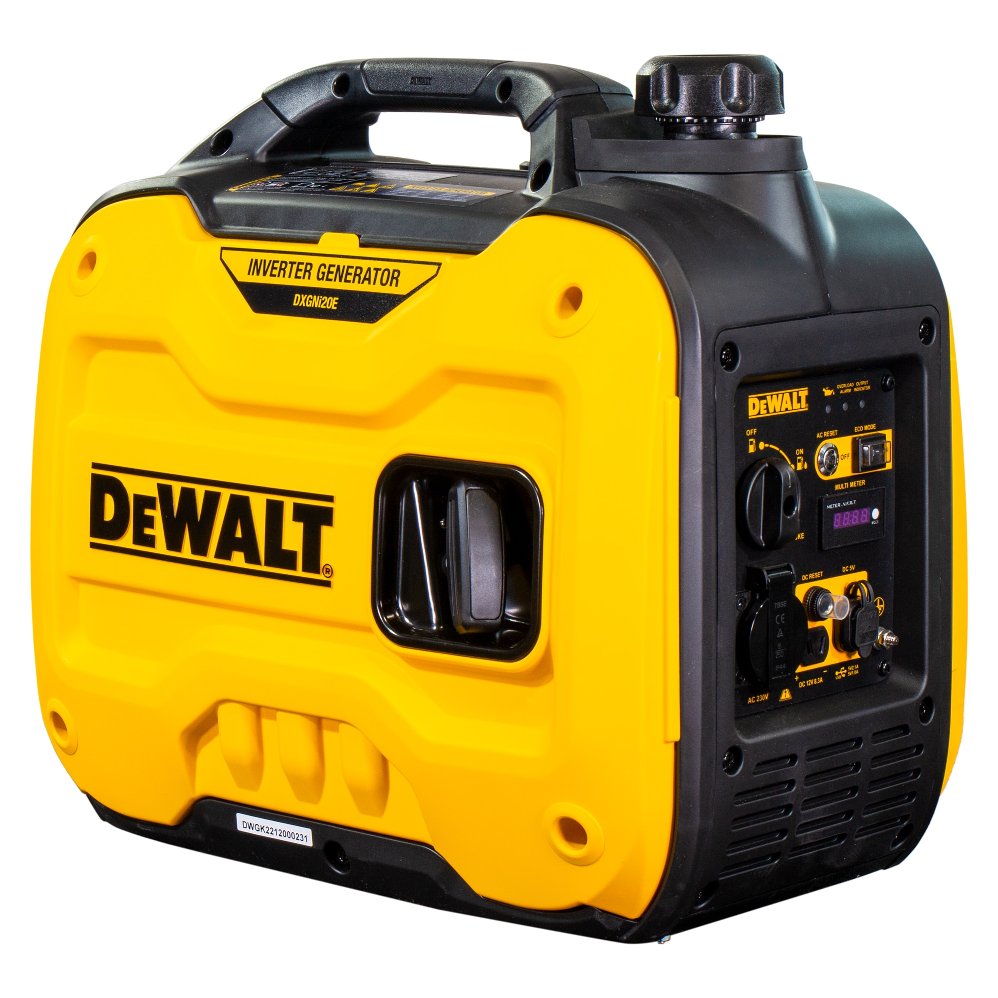 Generador Inverter Monofásico Gasolina 4T 1,8 kW DXGNi20E Amarillo / Negro-6