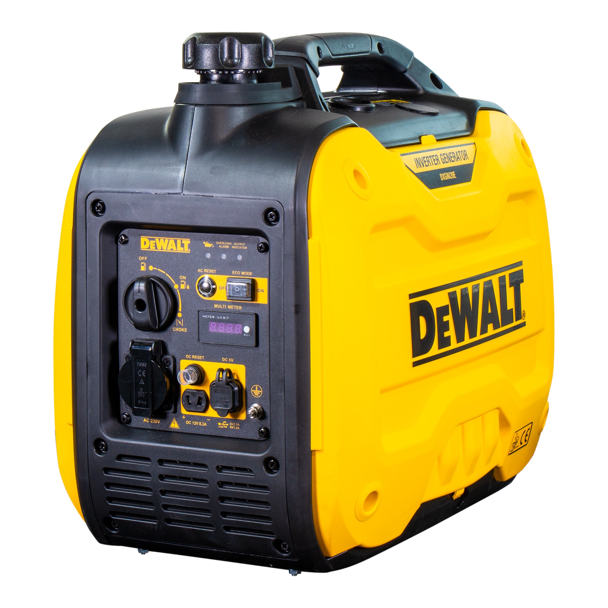Generador Inverter Monofásico Gasolina 4T 1,8 kW DXGNi20E Amarillo / Negro-8