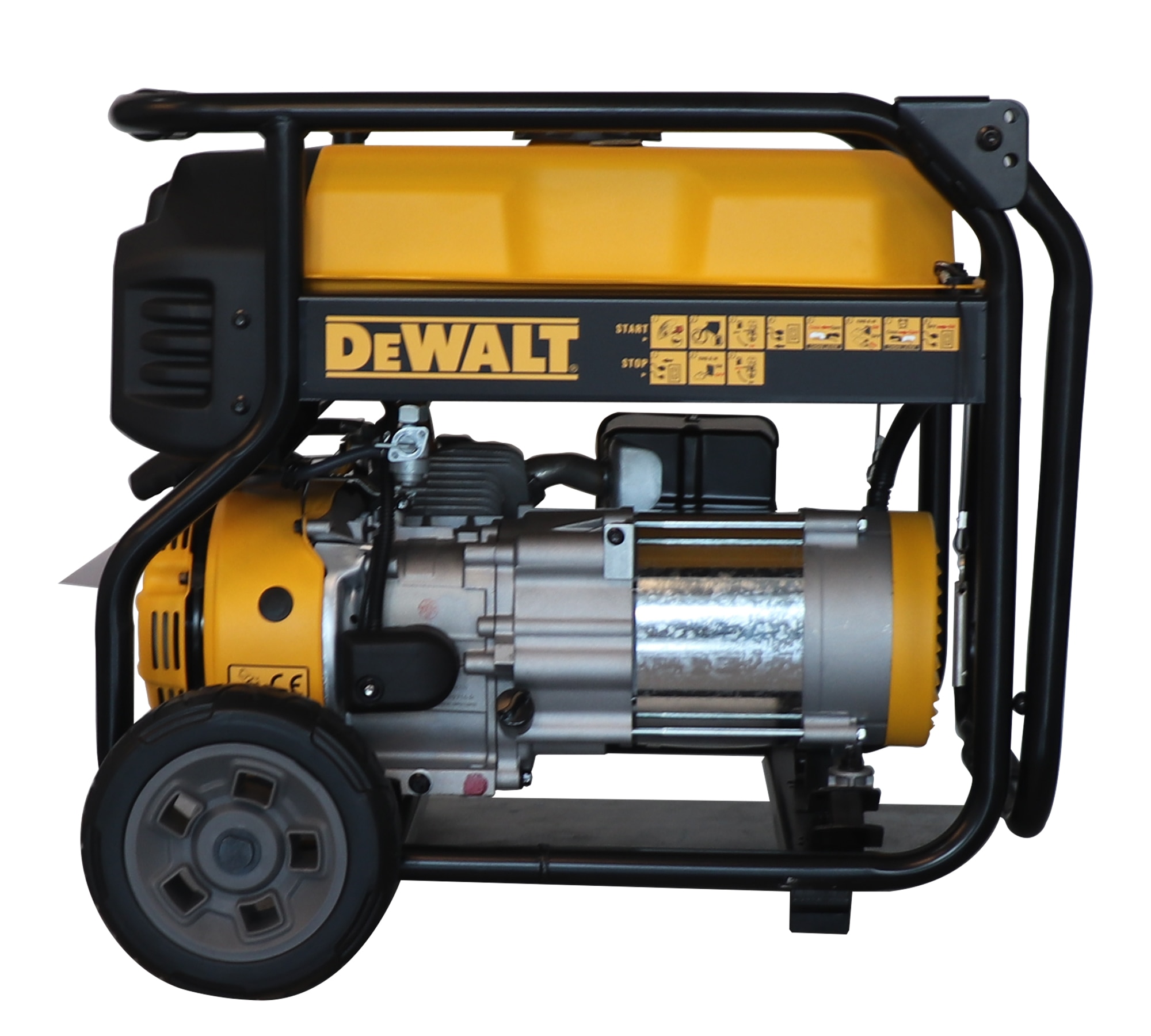 Generador Gasolina Monofásico 4T 2,7 kW DXGNP30E Amarillo / Negro-4