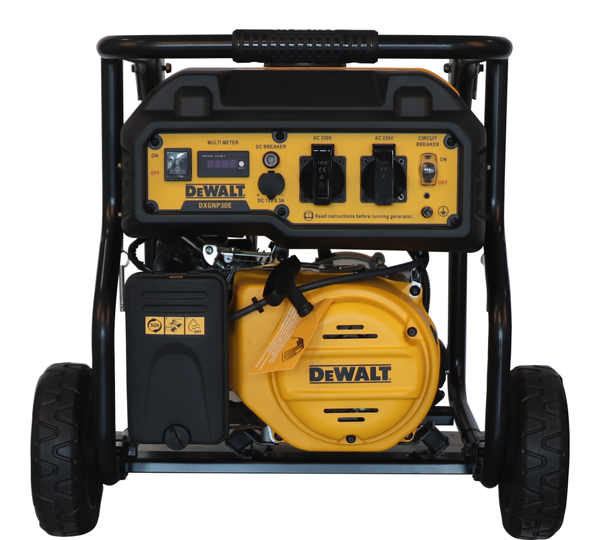 Generador Gasolina Monofásico 4T 2,7 kW DXGNP30E Amarillo / Negro-6