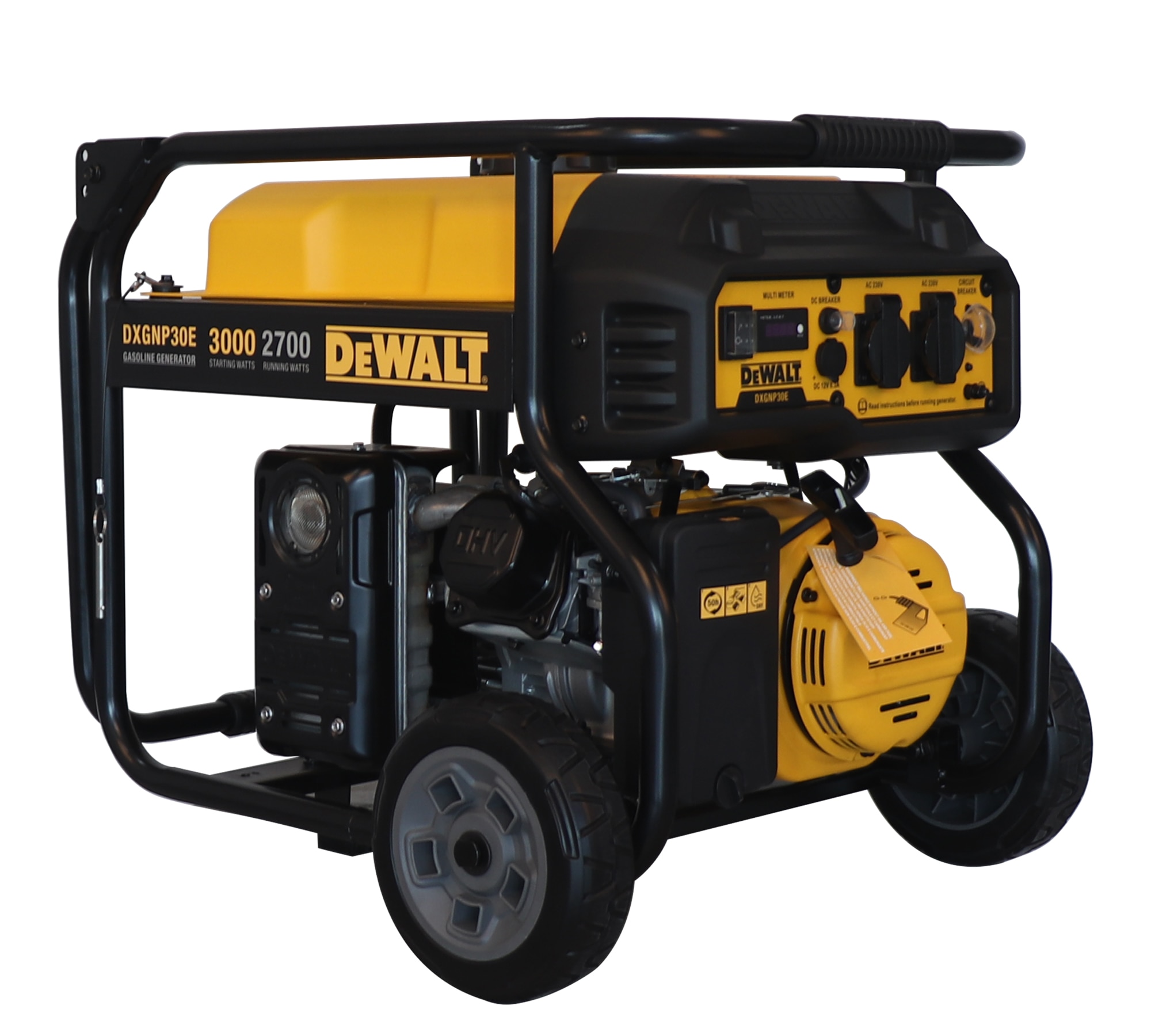 Generador Gasolina Monofásico 4T 2,7 kW DXGNP30E Amarillo / Negro-7