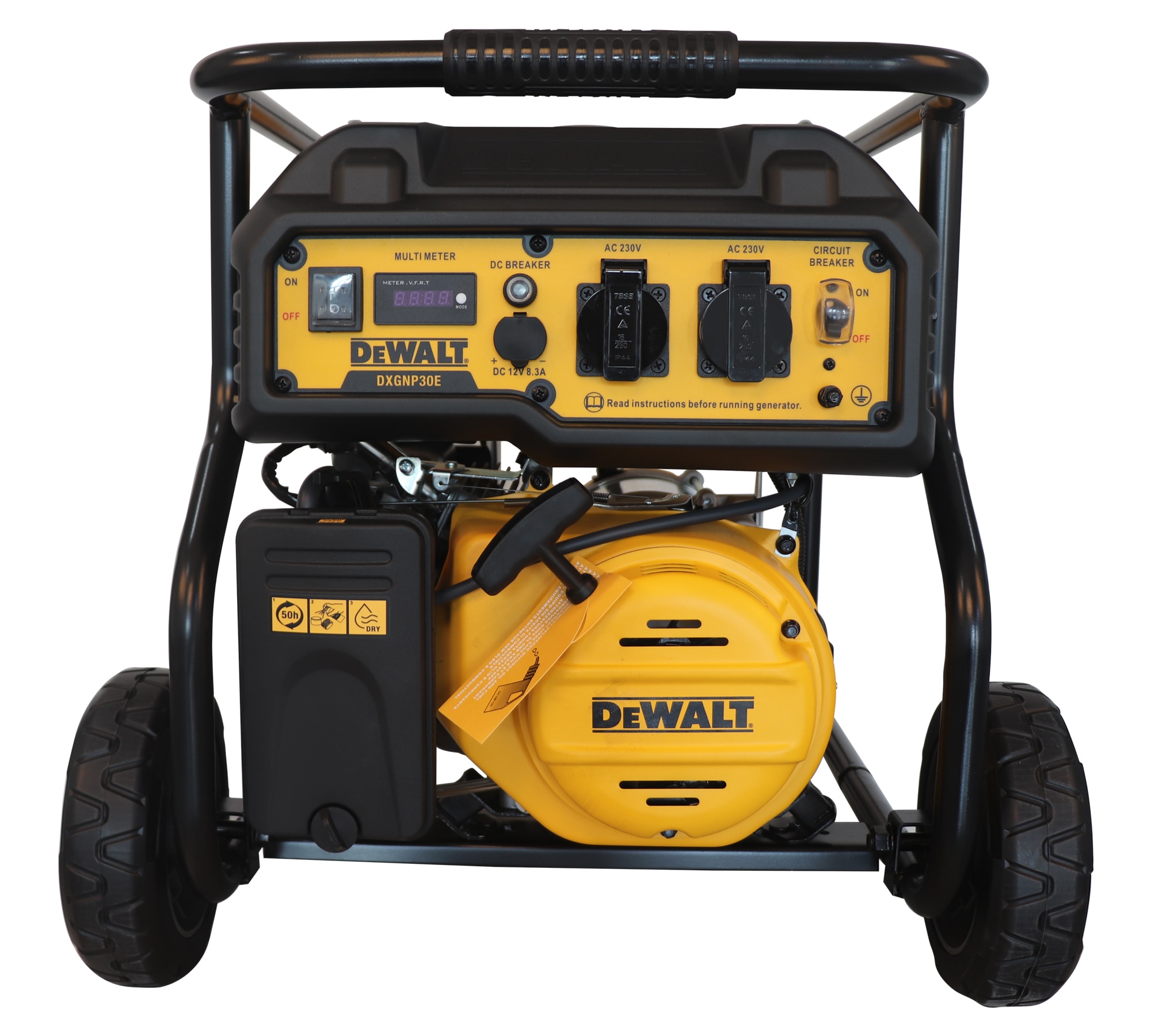 Generador Gasolina Monofásico 4T 2,7 kW DXGNP30E Amarillo / Negro-10