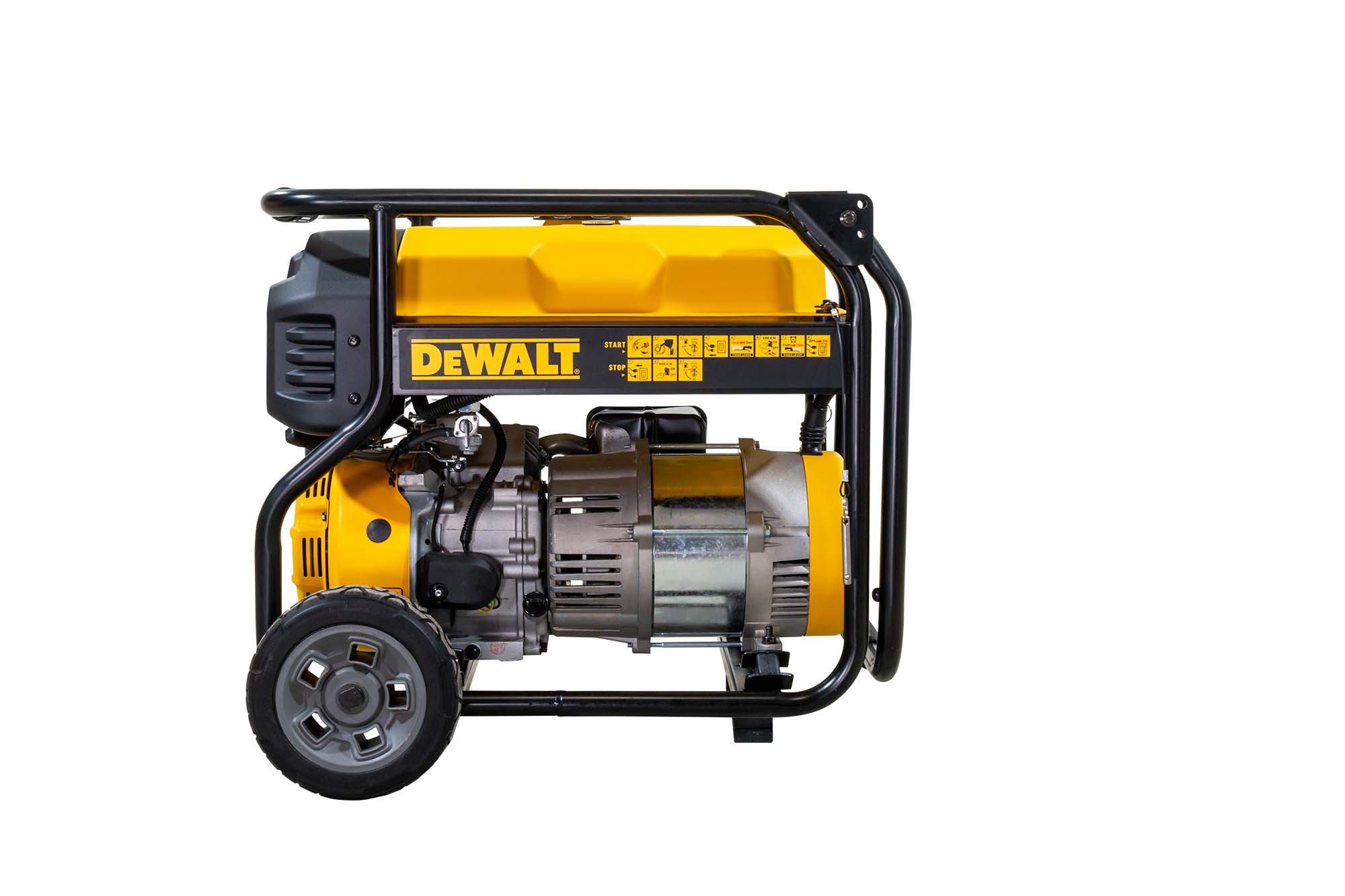 Generador Gasolina Monofásico 4T 3,2 kW DXGNP35E Amarillo / Negro-3