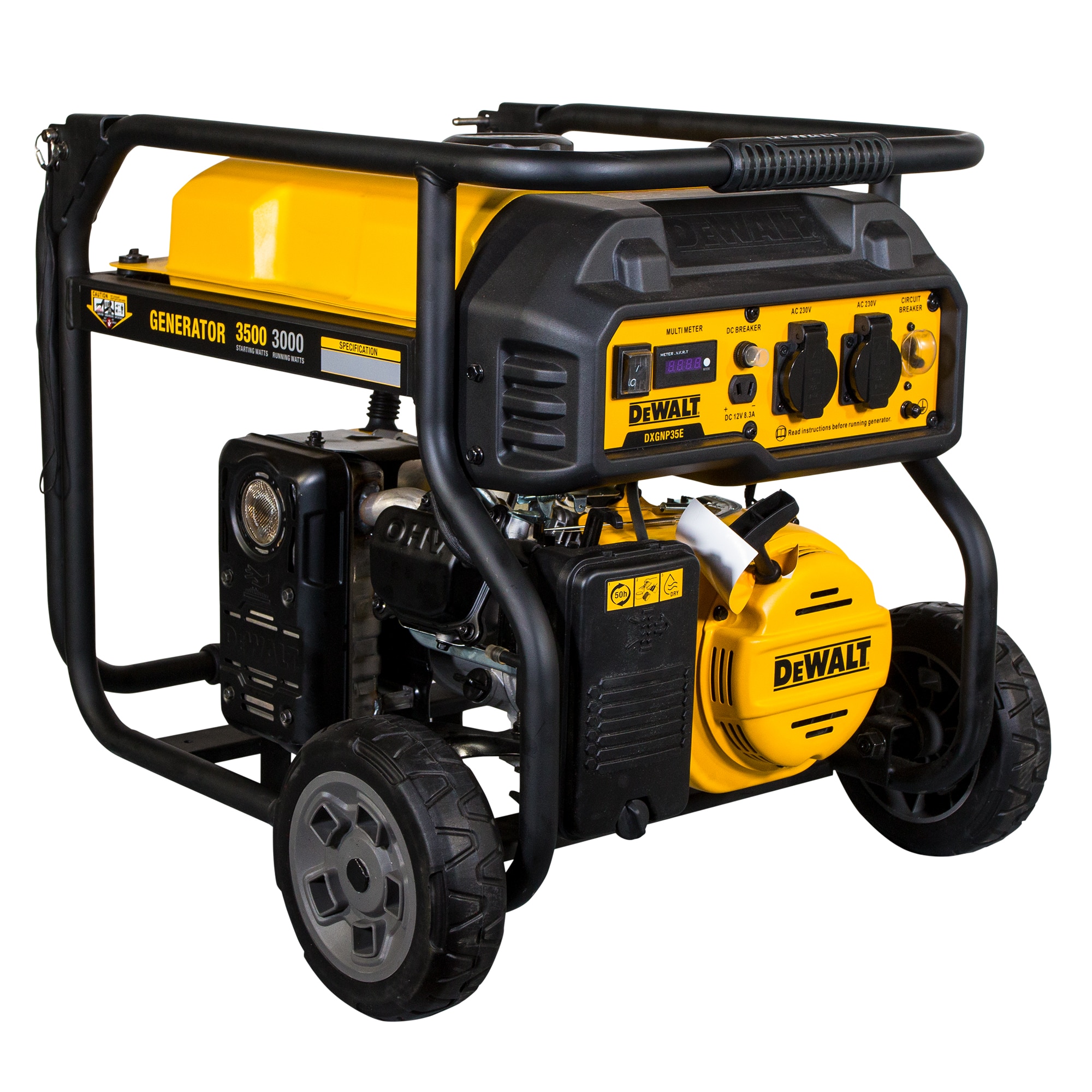 Generador Gasolina Monofásico 4T 3,2 kW DXGNP35E Amarillo / Negro-6