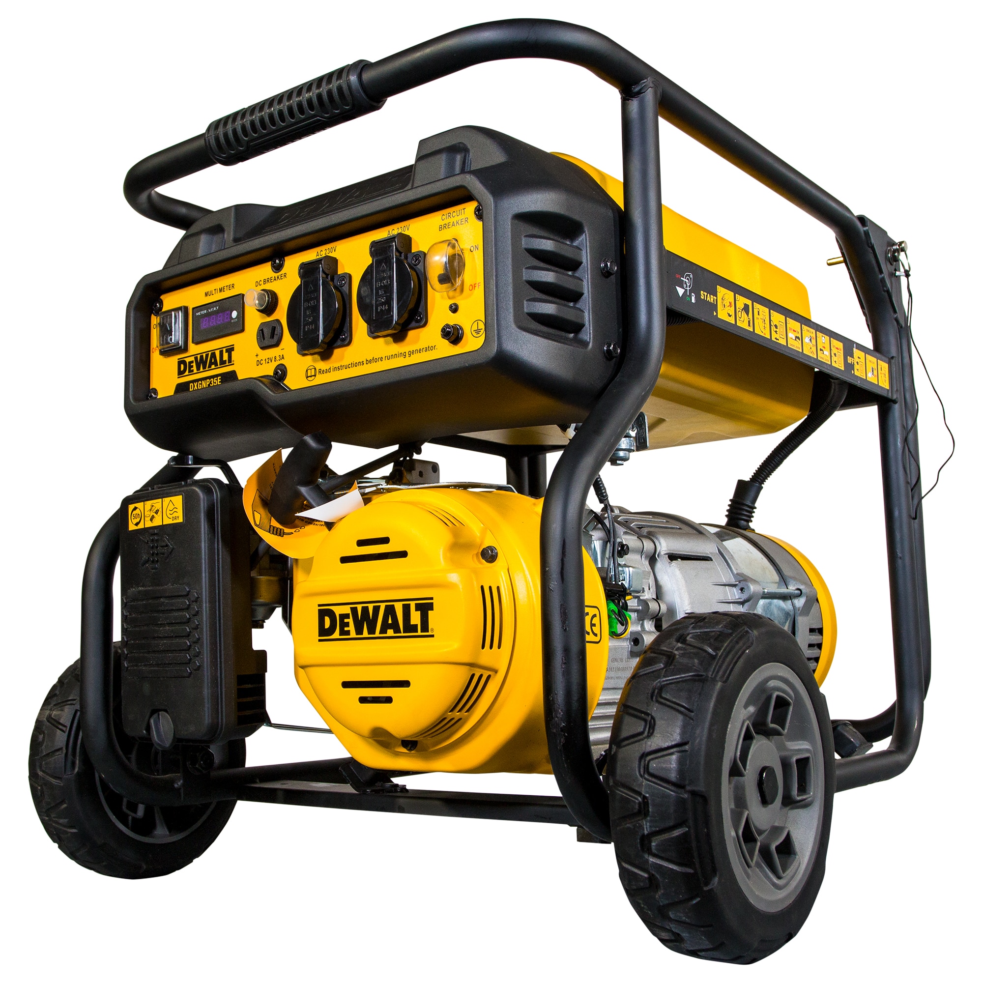 Generador Gasolina Monofásico 4T 3,2 kW DXGNP35E Amarillo / Negro-8