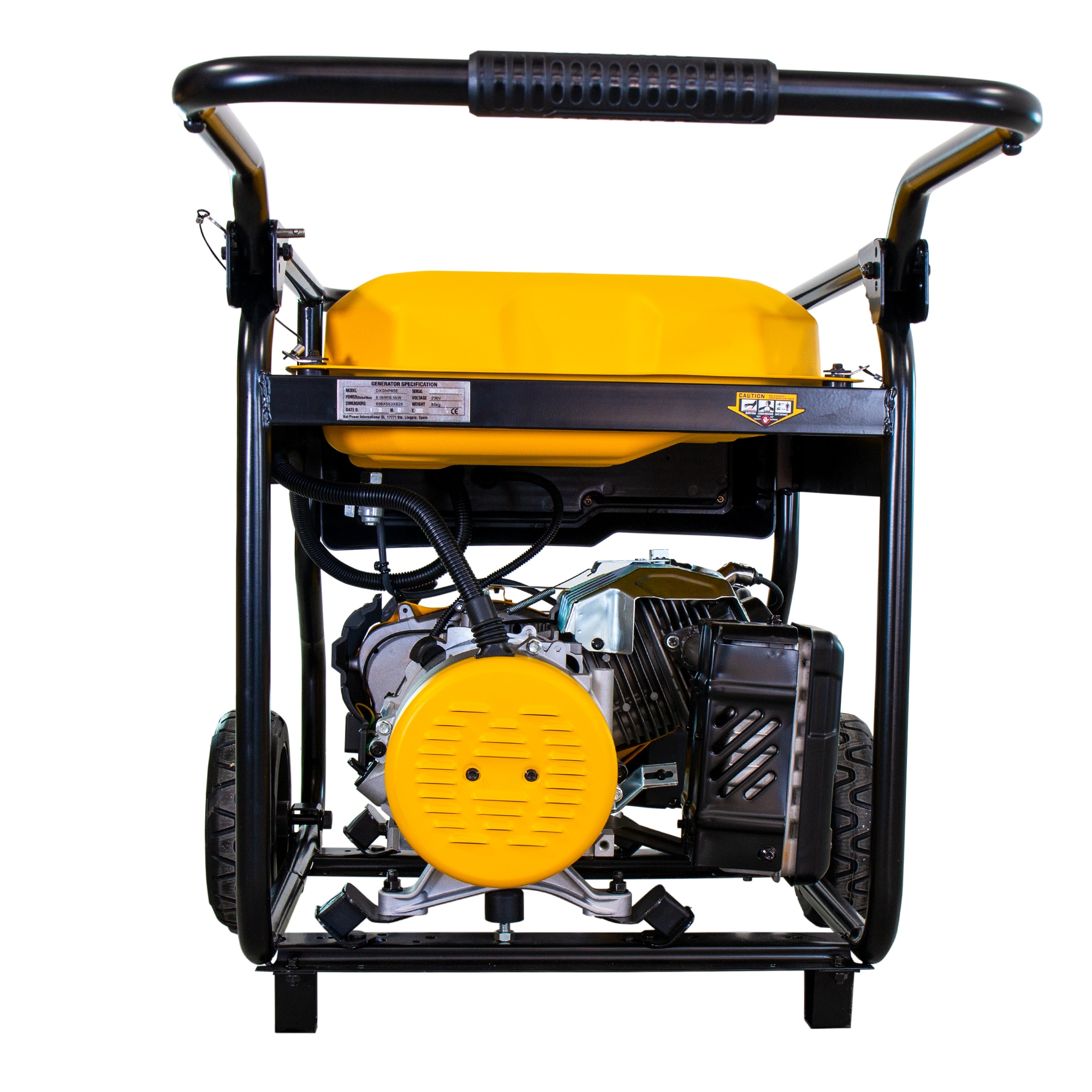 Generador Gasolina Monofásico 4T 6 kW DXGNP65E Amarillo / Negro-2