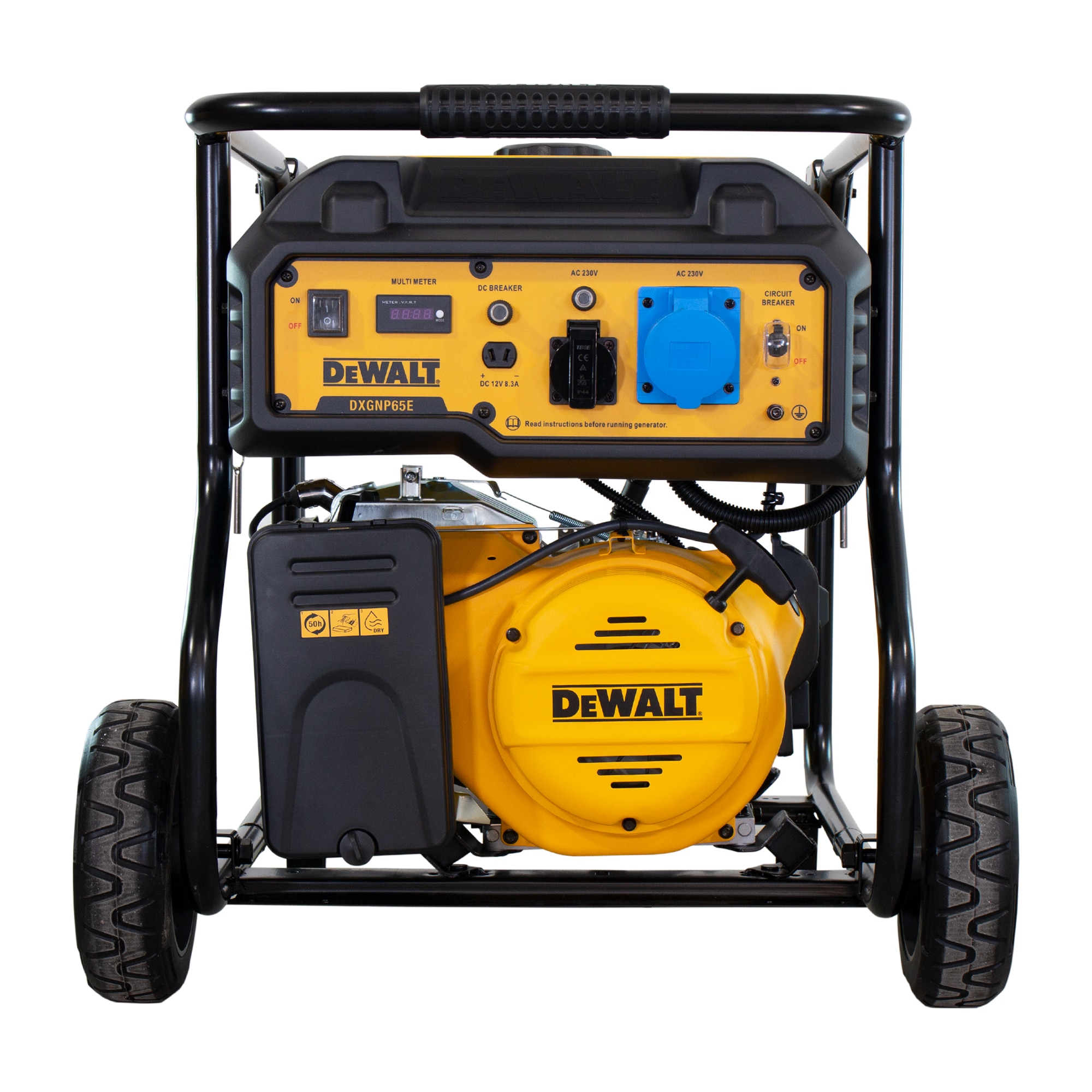 Generador Gasolina Monofásico 4T 6 kW DXGNP65E Amarillo / Negro-3
