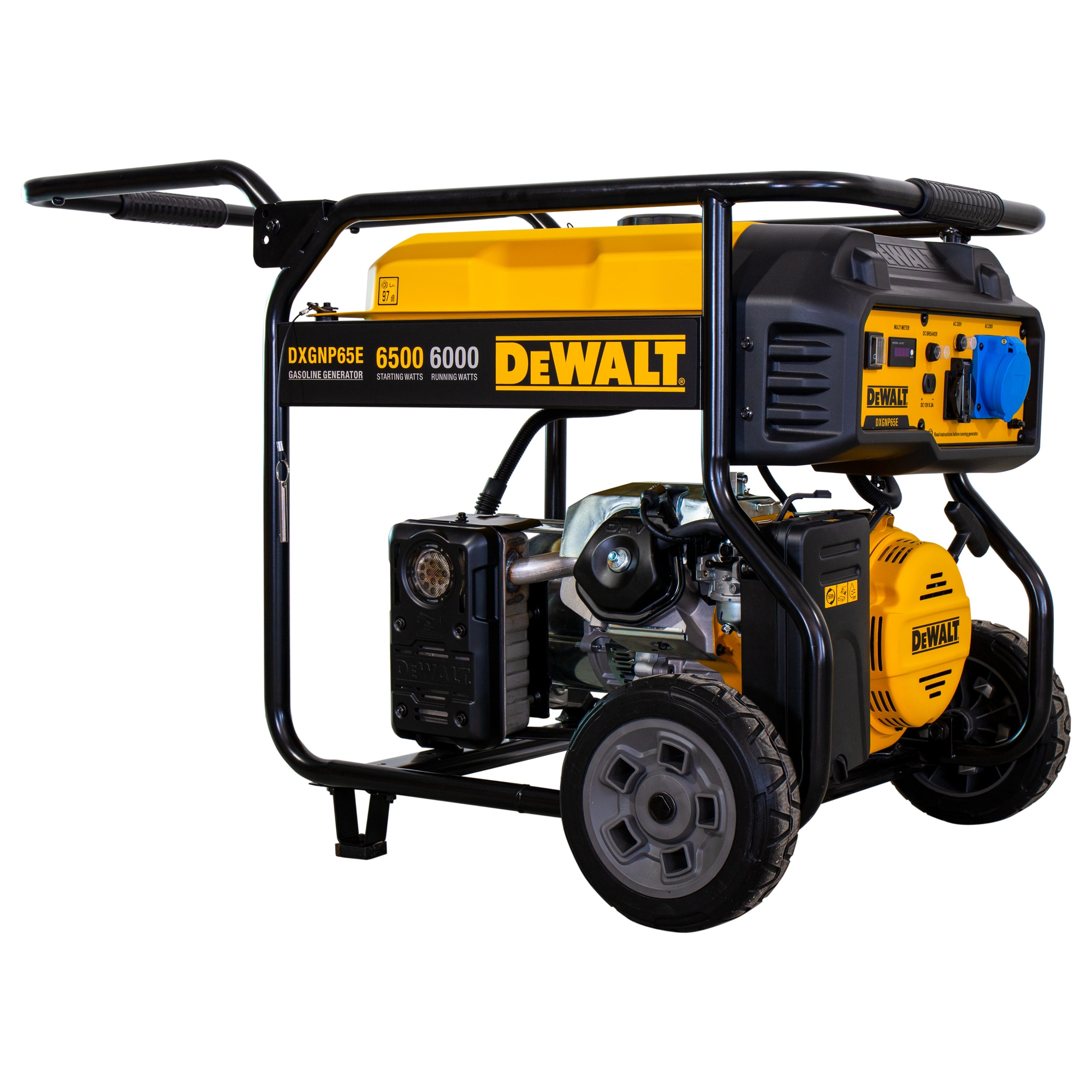 Generador Gasolina Monofásico 4T 6 kW DXGNP65E Amarillo / Negro-4