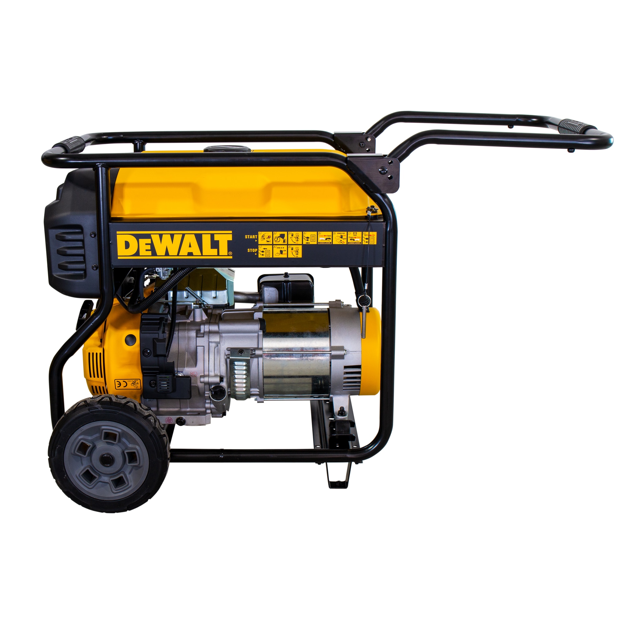 Generador Gasolina Monofásico 4T 6 kW DXGNP65E Amarillo / Negro-7