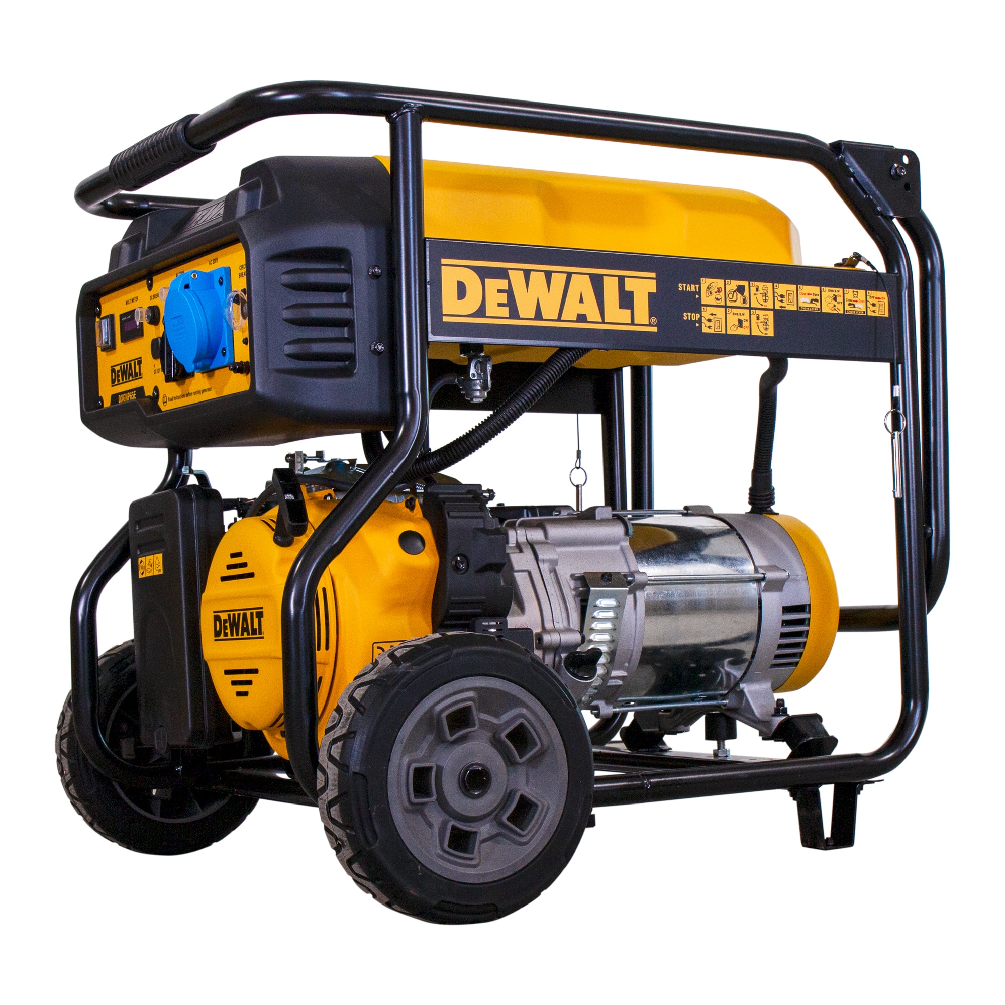 Generador Gasolina Monofásico 4T 6 kW DXGNP65E Amarillo / Negro-8