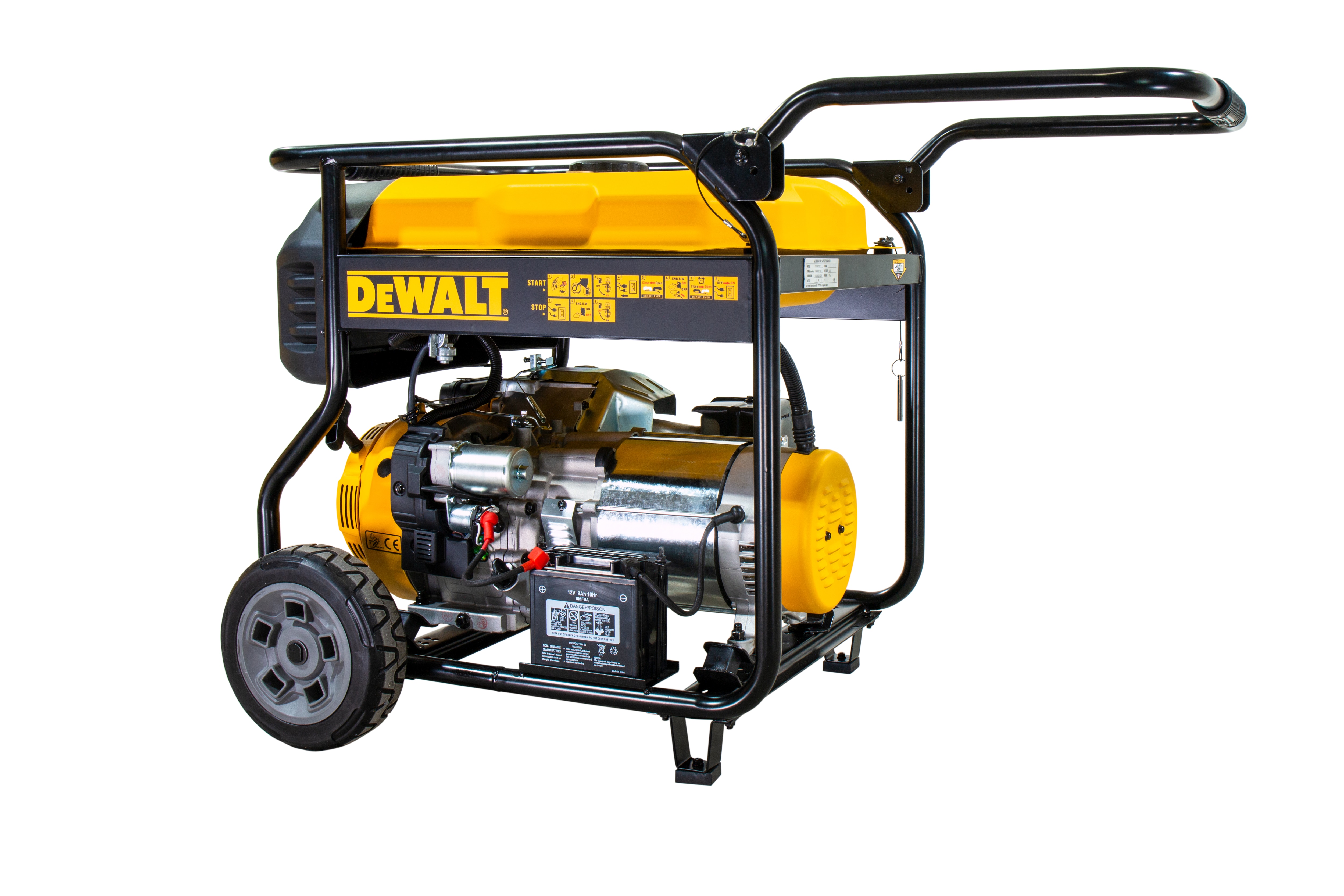 Generador Gasolina Monofásico 4T 6 kW DXGNP65E Amarillo / Negro-8
