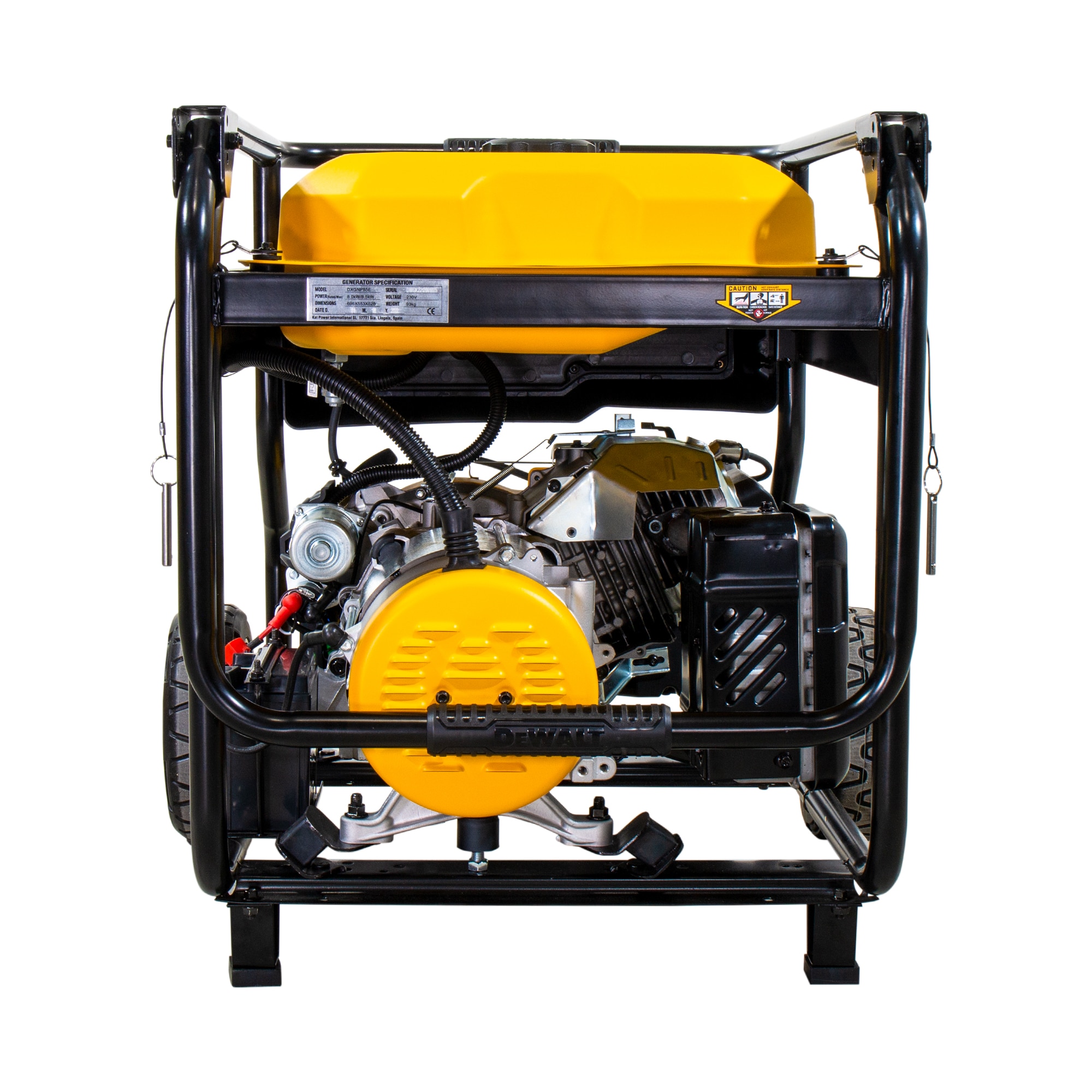 Generador Gasolina Monofásico 4T 6 kW DXGNP65E Amarillo / Negro-9