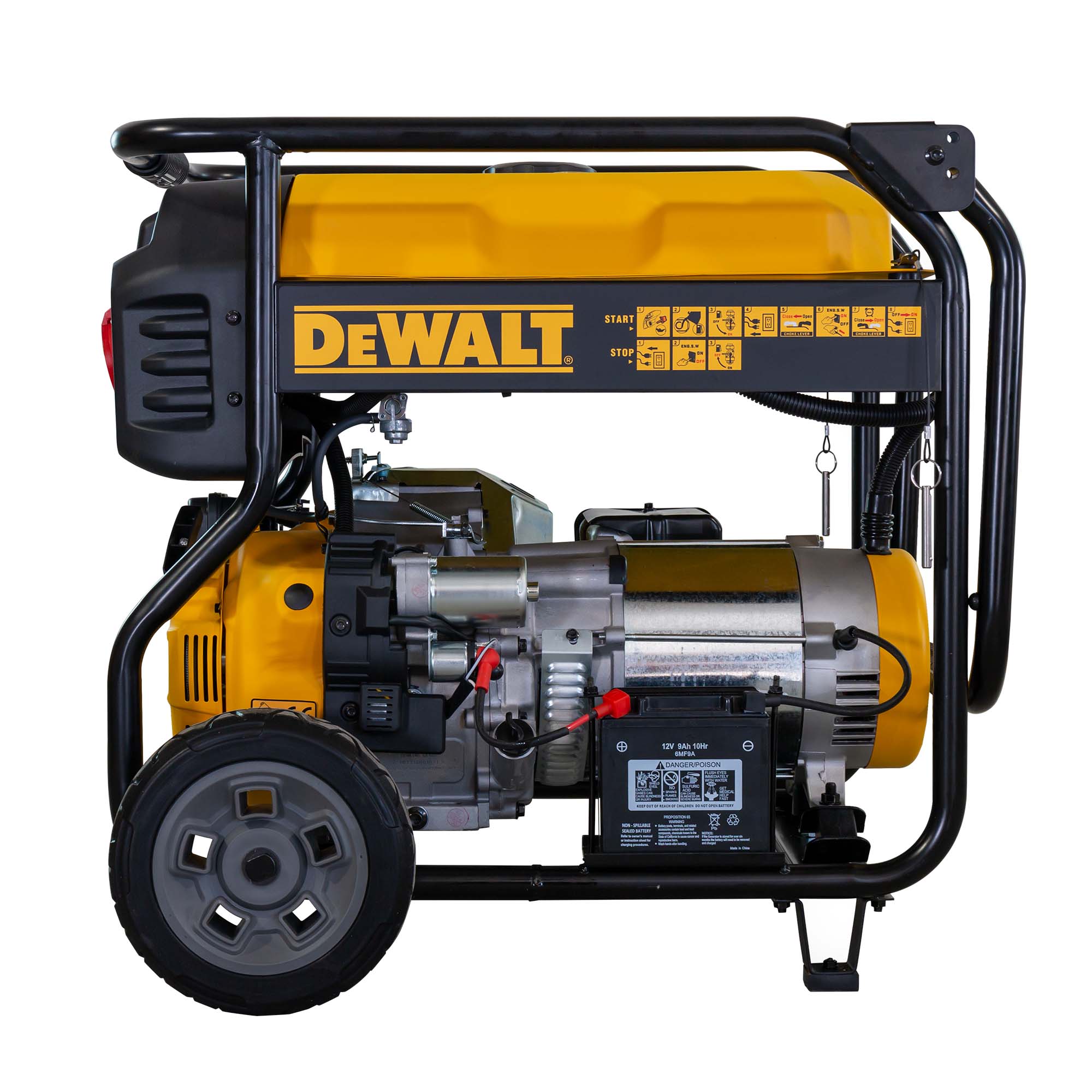 Generador Gasolina Full Power 4T 10 kVA / 7,2 kW DXGNP85E Amarillo / Negro-4