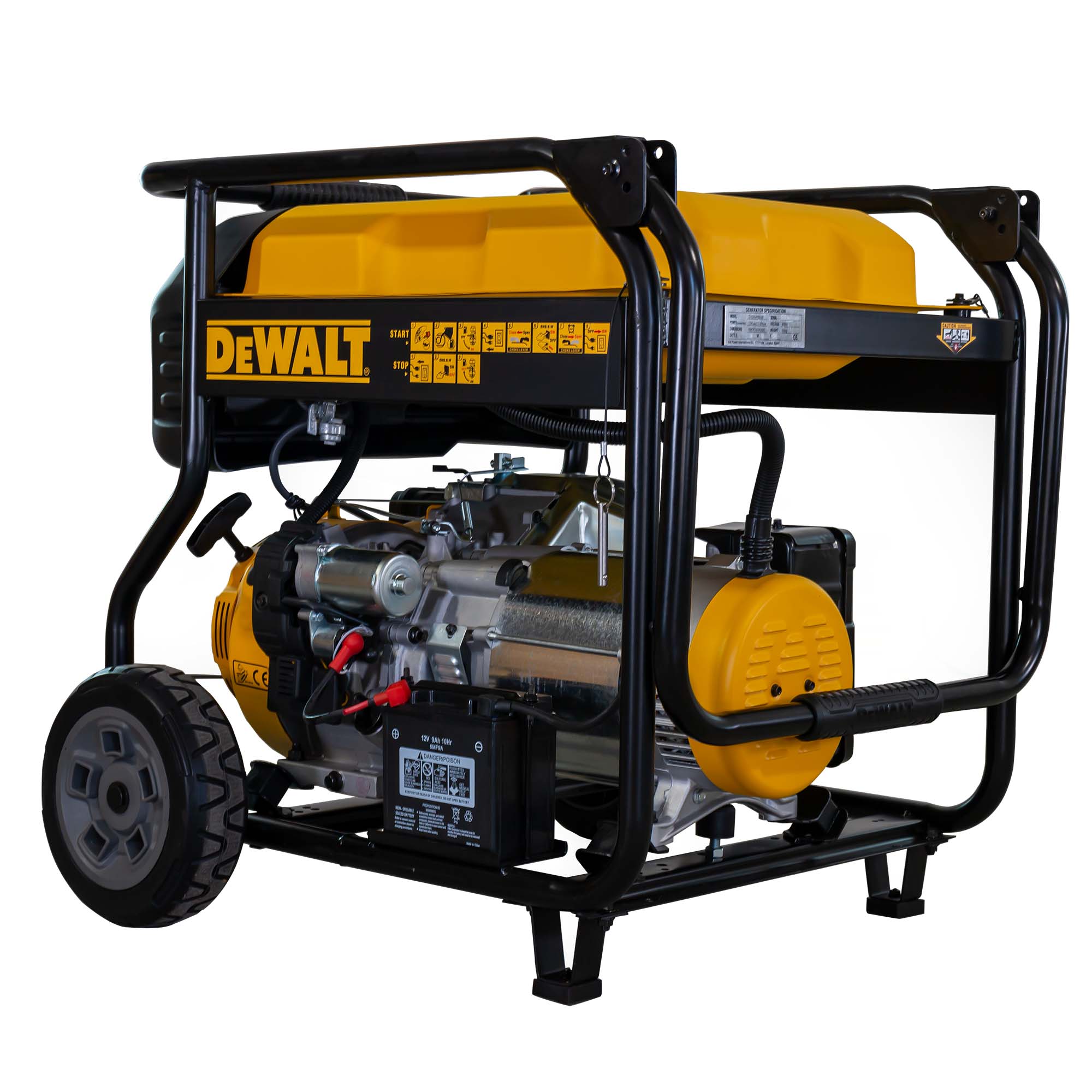 Generador Gasolina Full Power 4T 10 kVA / 7,2 kW DXGNP85E Amarillo / Negro-5