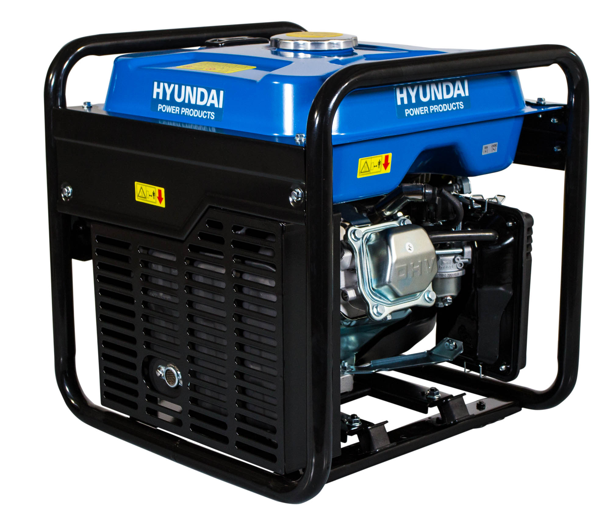 Generador Inverter Monofásico Abierto Gasolina 4T 3 kW HY3000I Azul / Negro-3