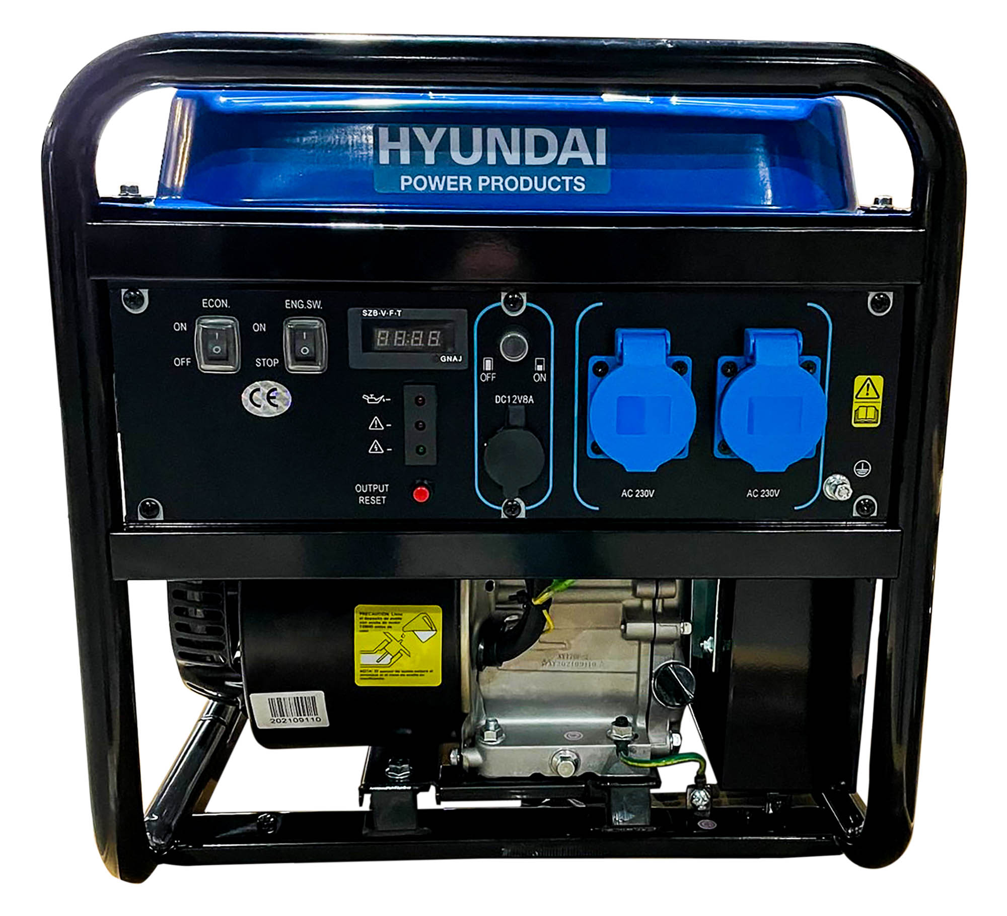 Generador Inverter Monofásico Abierto Gasolina 4T 3 kW HY3000I Azul / Negro-4