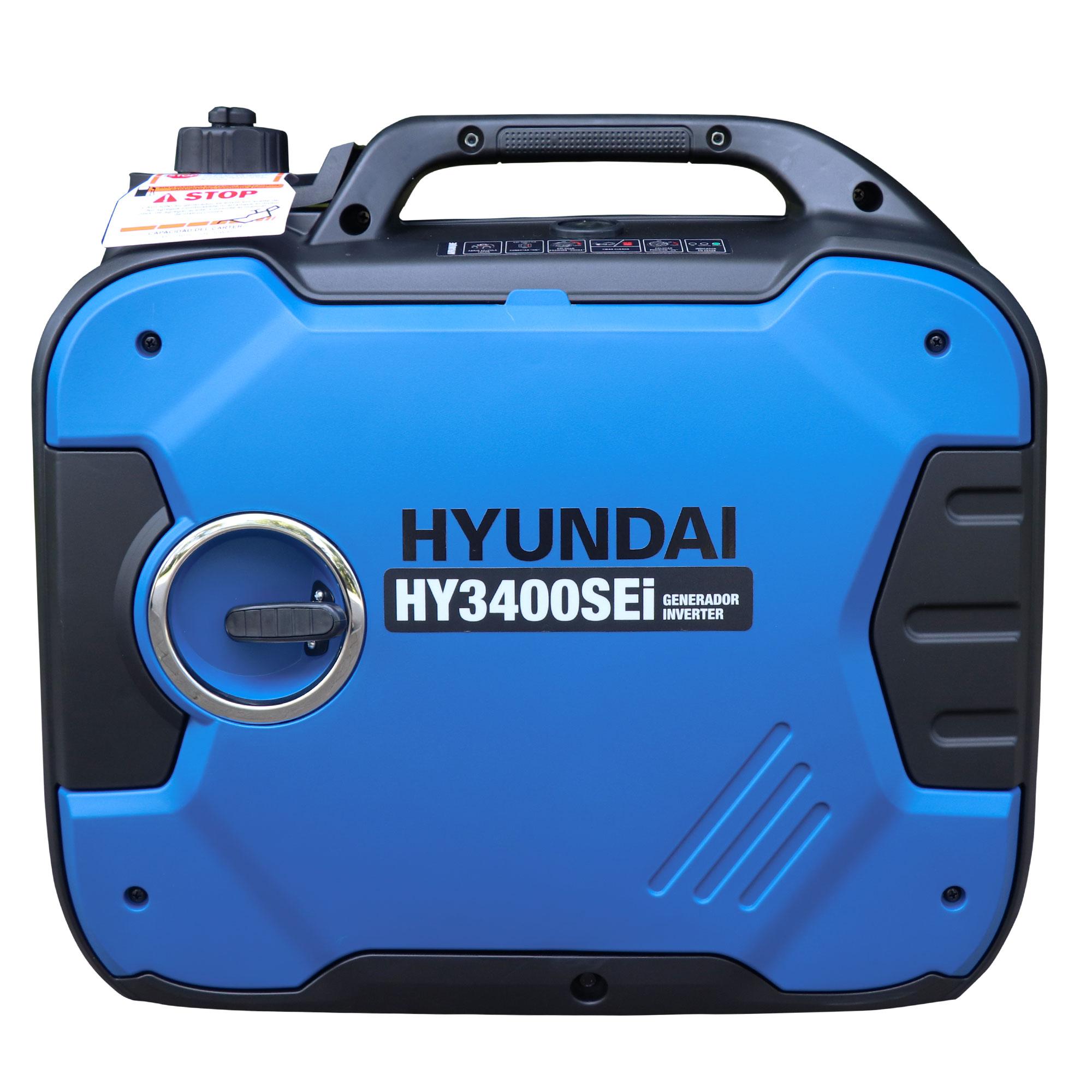 Generador Inverter Monofásico Gasolina 4T 3,2 kW HY3400SEI Azul / Negro-2