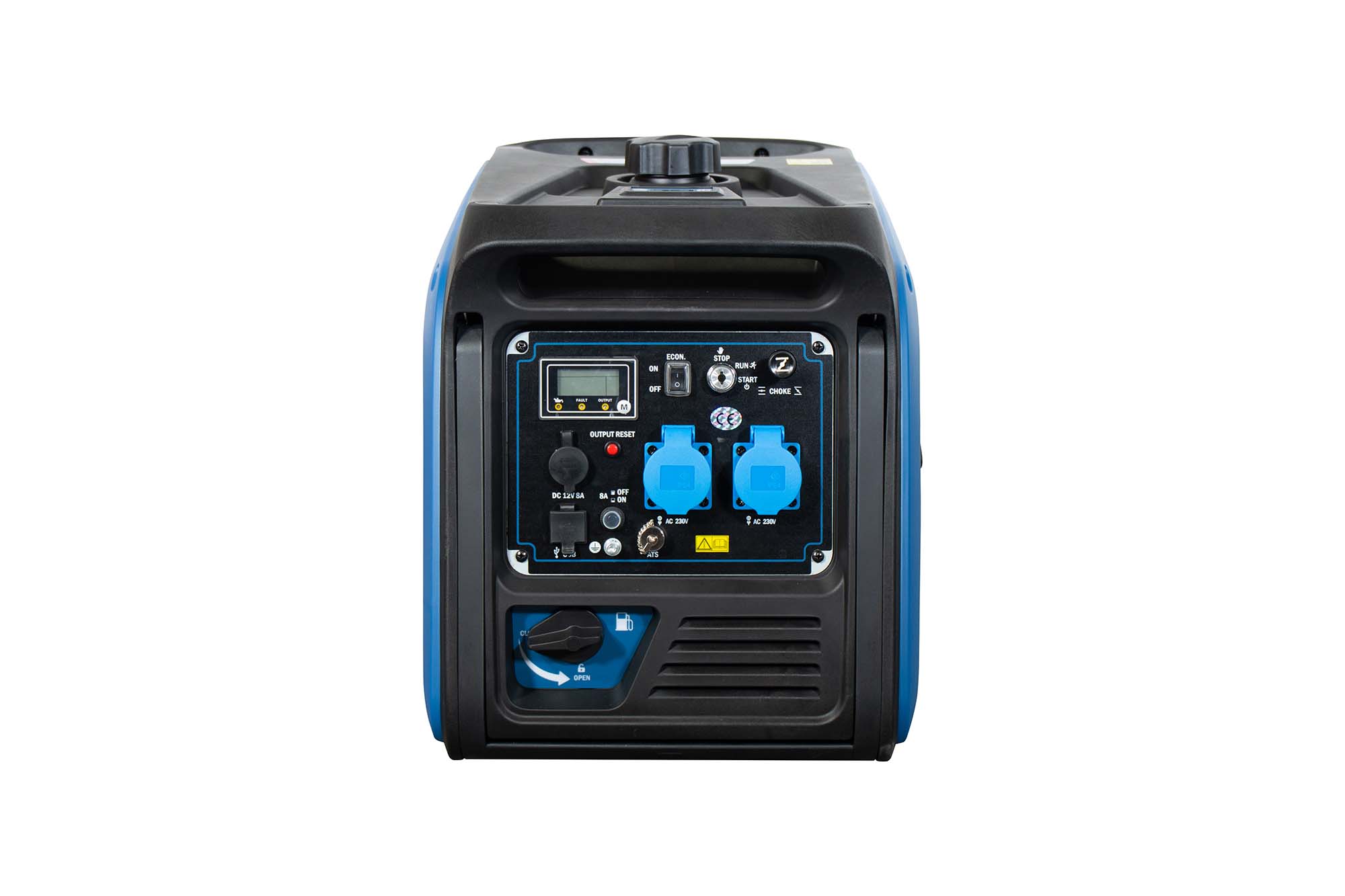 Generador Inverter Monofásico Gasolina 4T 3,5 kW HY3900SEI Azul / Negro-2