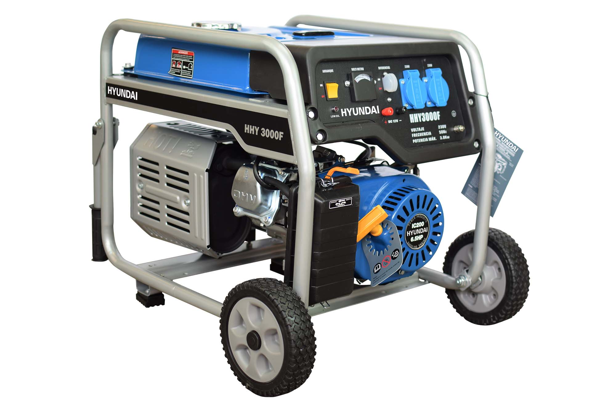 Imagen 0 de Generador Monofásico Abierto Gasolina 4T 2,5 kW HHY3000FK