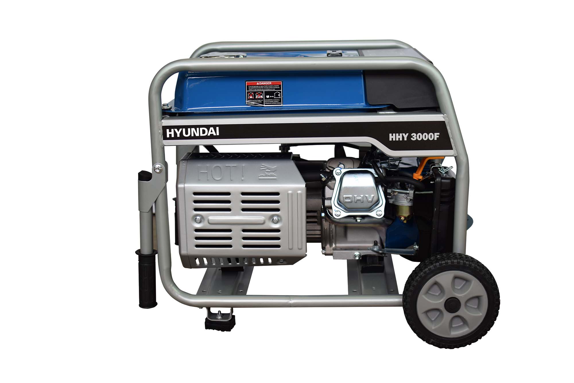 Generador Monofásico Abierto Gasolina 4T 2,5 kW HHY3000FK Azul / Negro-2