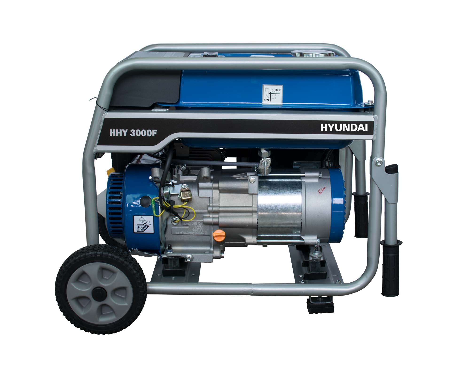 Generador Monofásico Abierto Gasolina 4T 2,5 kW HHY3000FK Azul / Negro-5