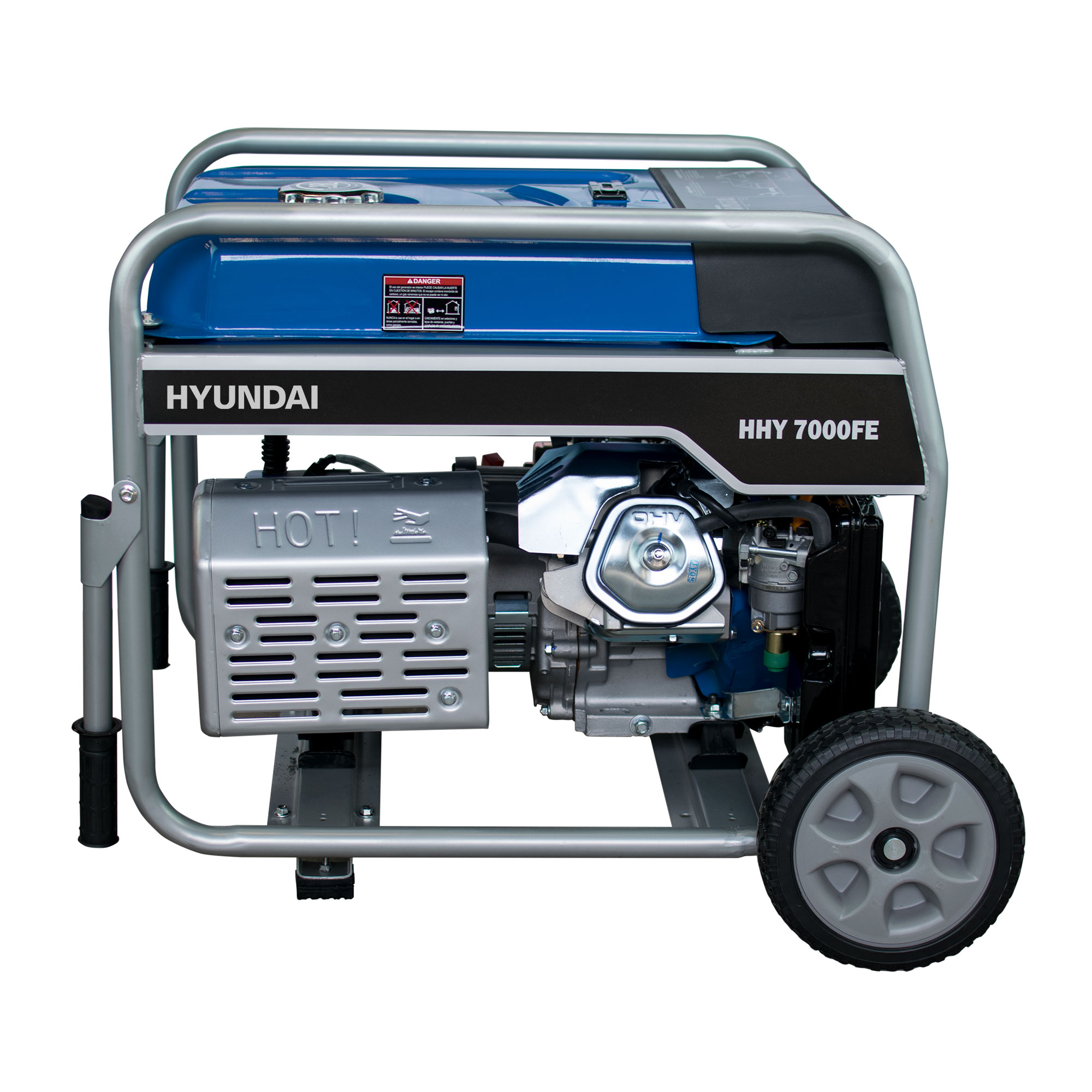 Generador Monofásico Abierto Gasolina 4T 5 kW HHY7000FEK Azul / Negro-2