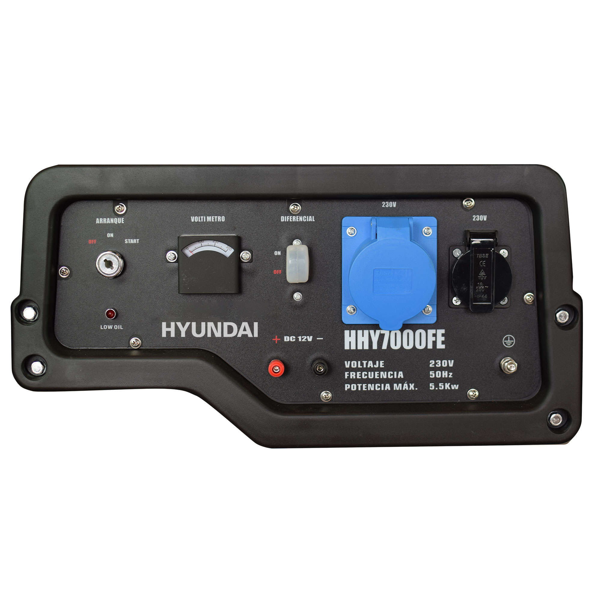 Generador Monofásico Abierto Gasolina 4T 5 kW HHY7000FEK Azul / Negro-6