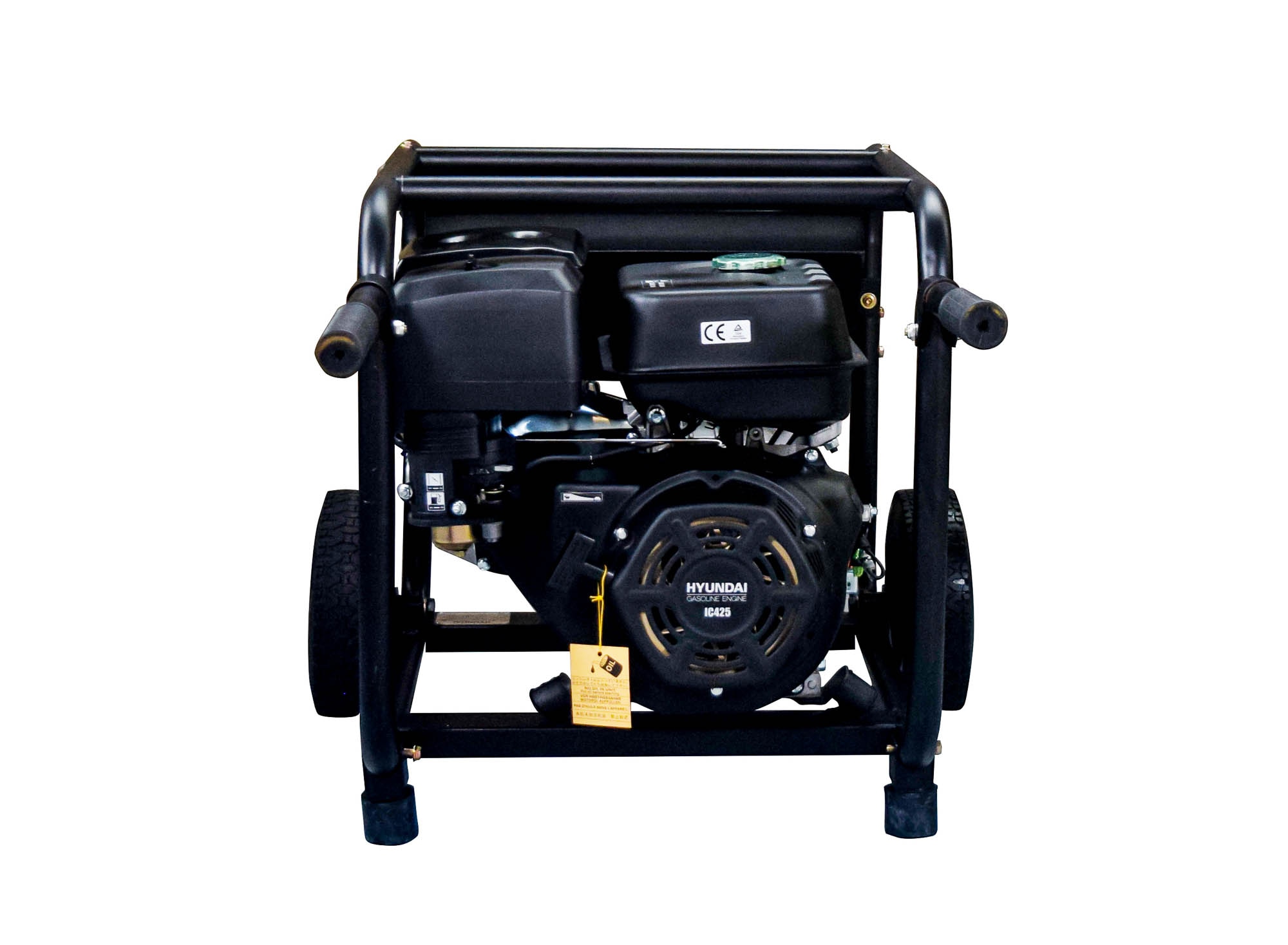 Generador Monofásico Abierto Gasolina 4T 6 kW HY9000K Negro / Gris-3