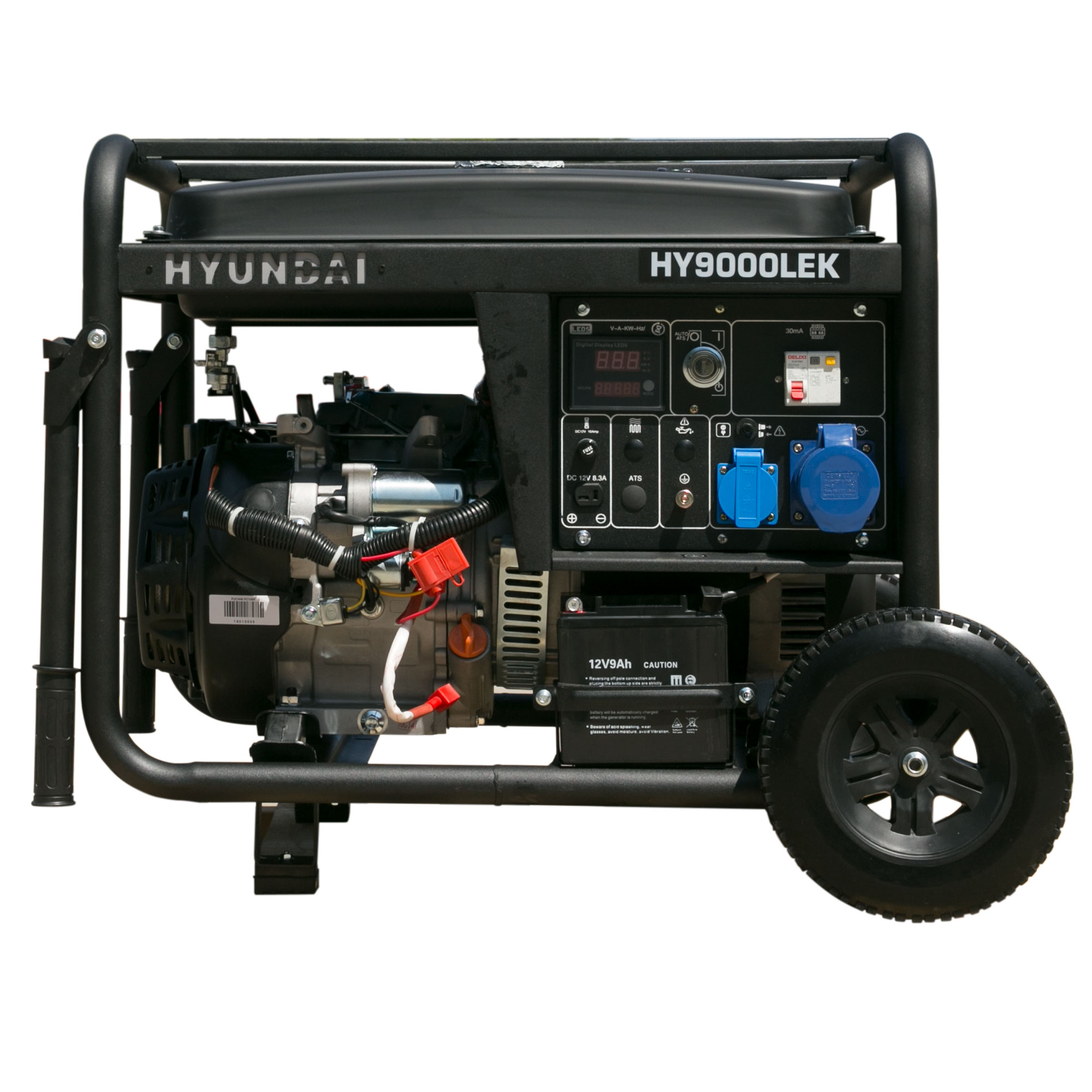 Generador Monofásico Abierto Gasolina 4T 6 kW HY9000LEK Negro-2