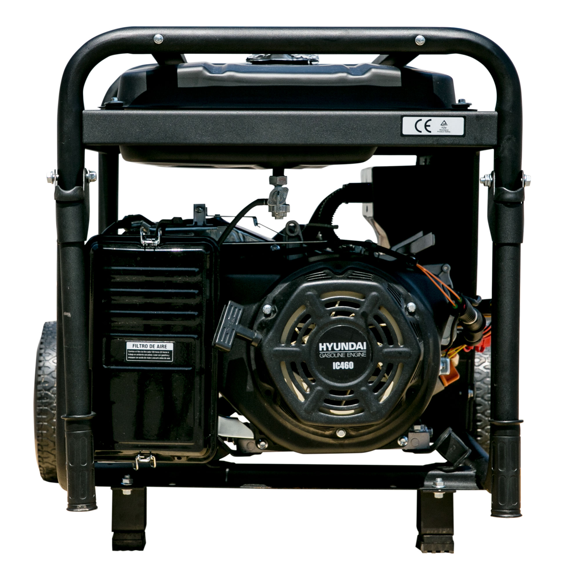 Generador Monofásico Abierto Gasolina 4T 7,8 kW HY10000LEK Negro-4
