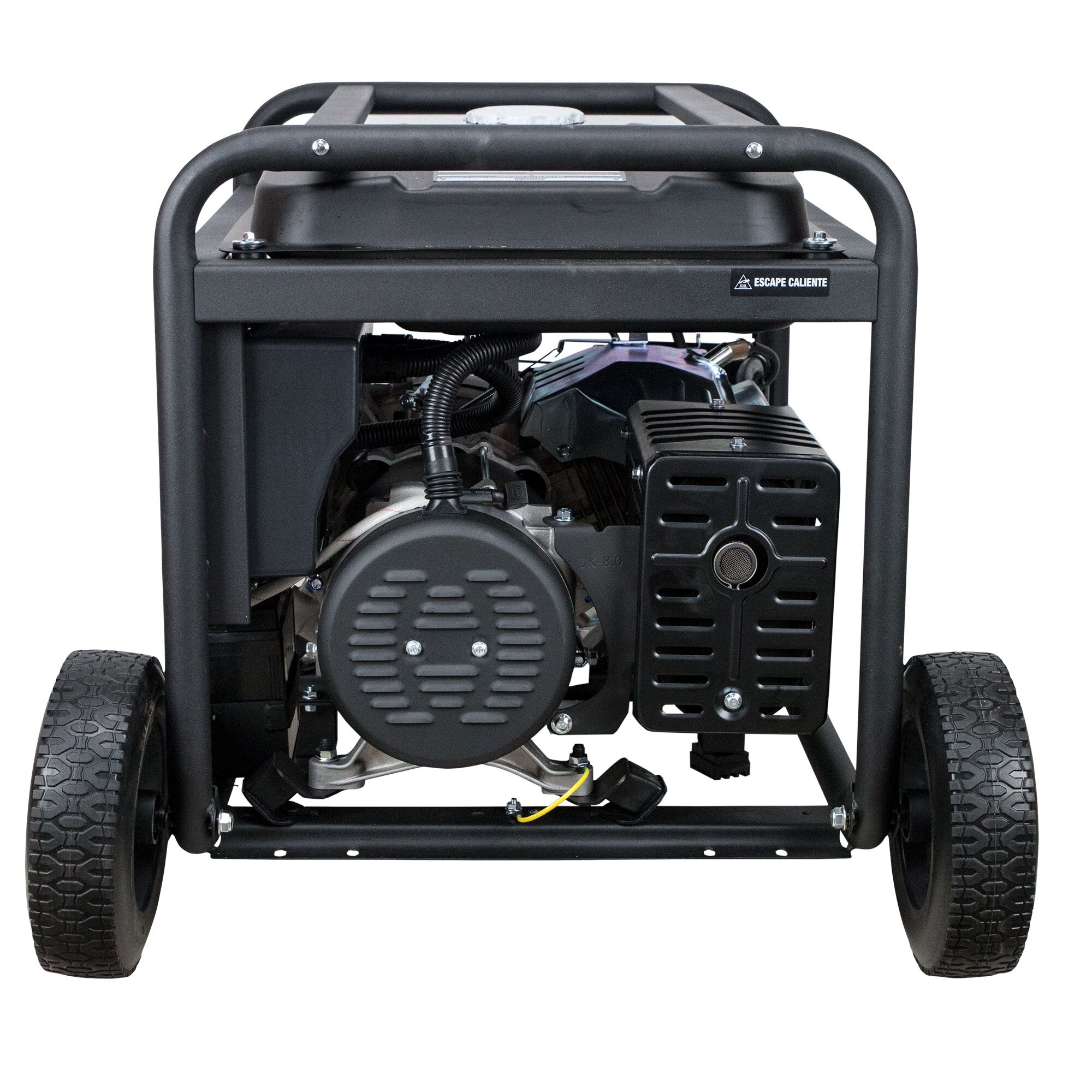 Generador Trifásico/Monofásico Abierto Gasolina 4T 8,8 kVA / 7 kW HY10000LEK-T Negro-3