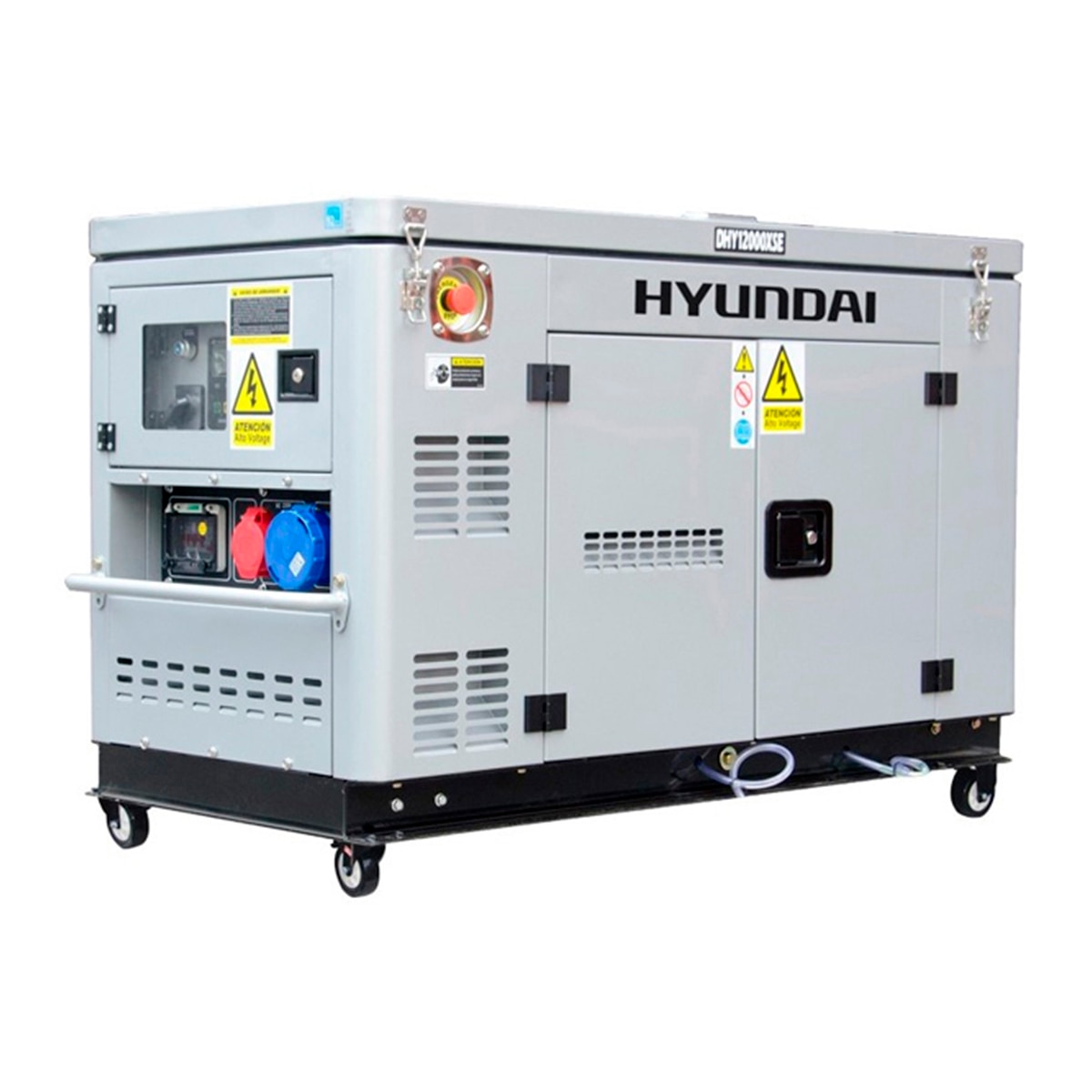 HYUNDAI – Generador Trifásico / Monofásico Insonorizado Diesel 11,4 kVA / 9 kW DHY12000XSE-T.