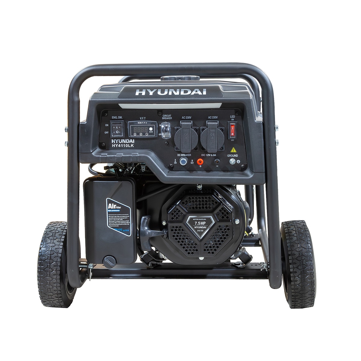 Generador Gasolina Hyundai HY4110LK 3300W Negro-4