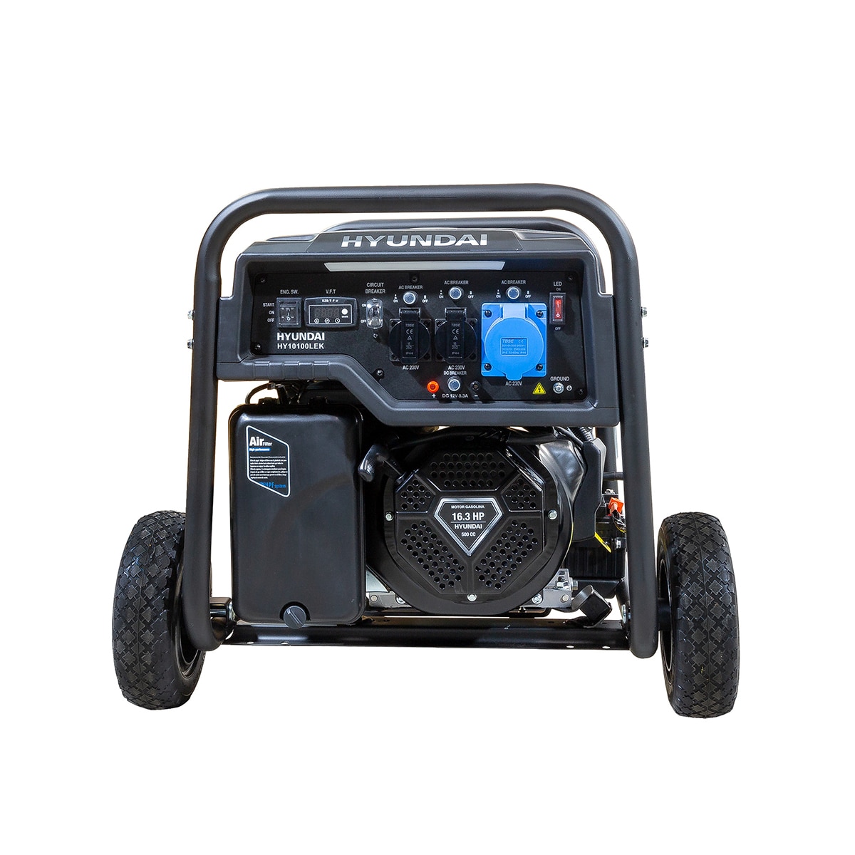 Generador Gasolina Hyundai HY10100LEK 8500W Negro-4