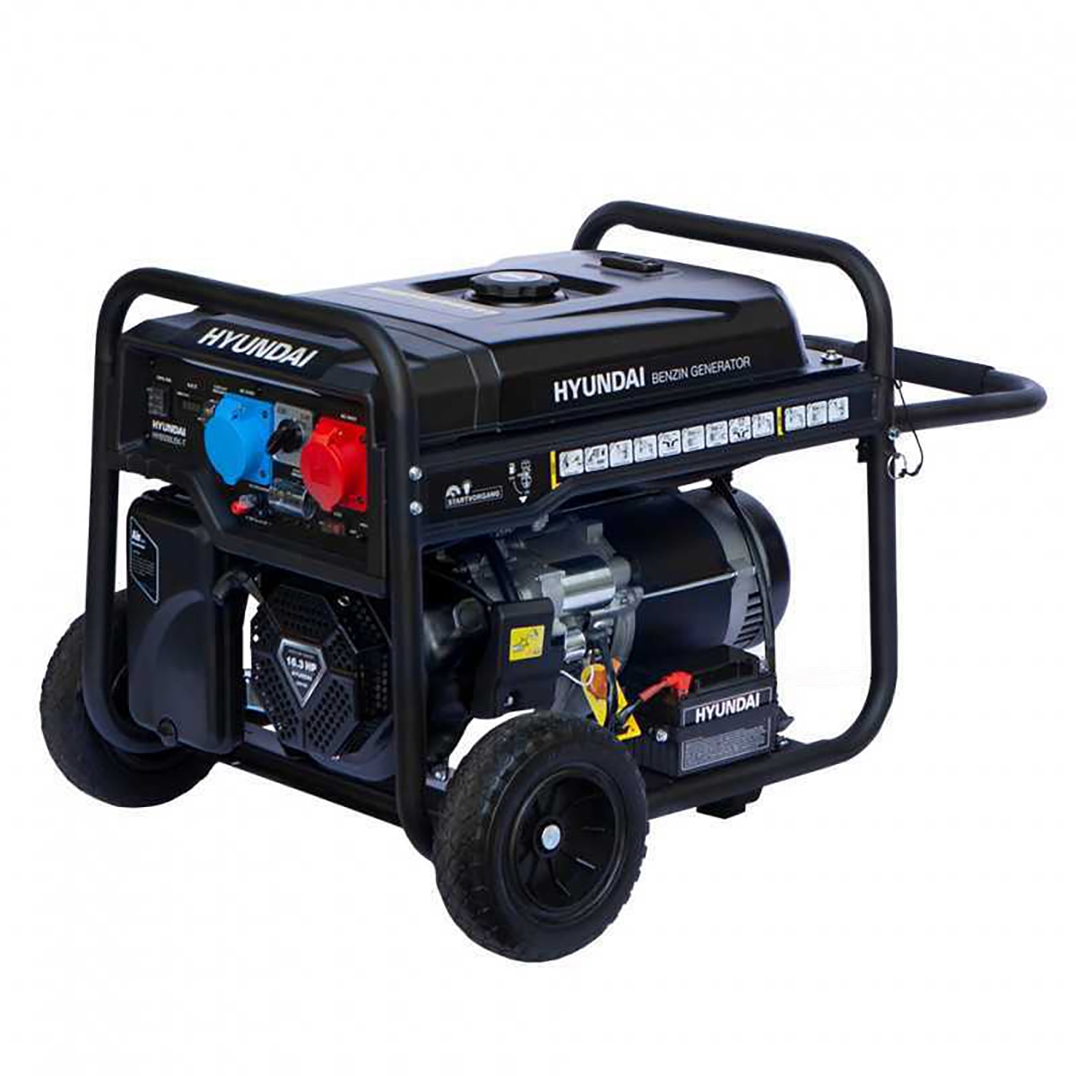 Generador Gasolina Hyundai HY10100LEK-T 7,7 KW / 10,6 KVA Negro-2