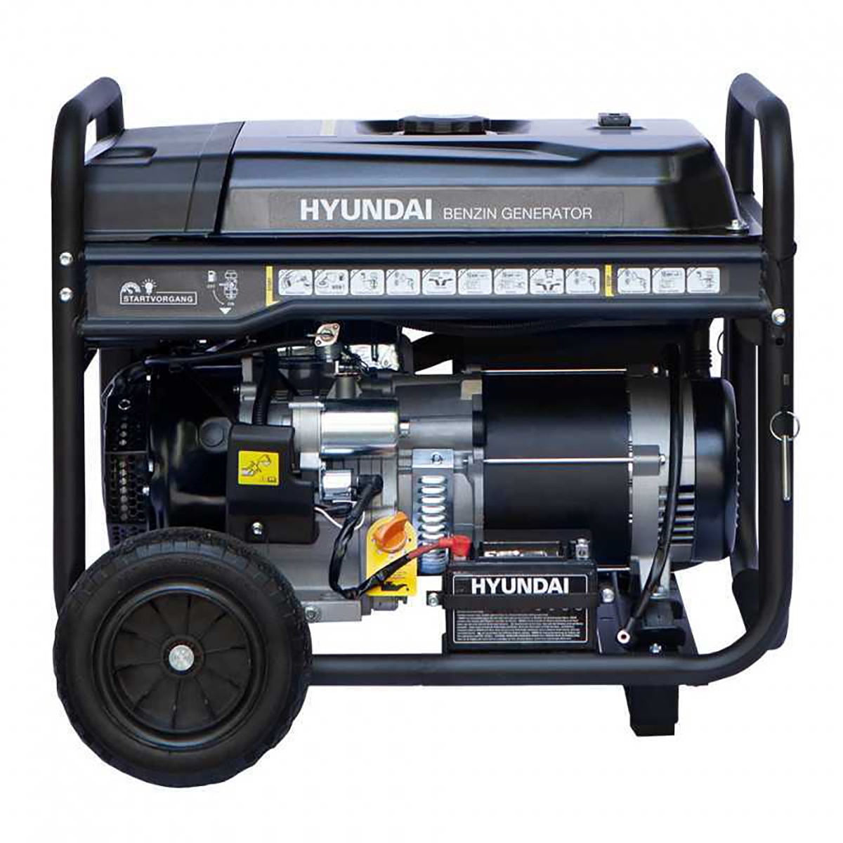 Generador Gasolina Hyundai HY10100LEK-T 7,7 KW / 10,6 KVA Negro-5
