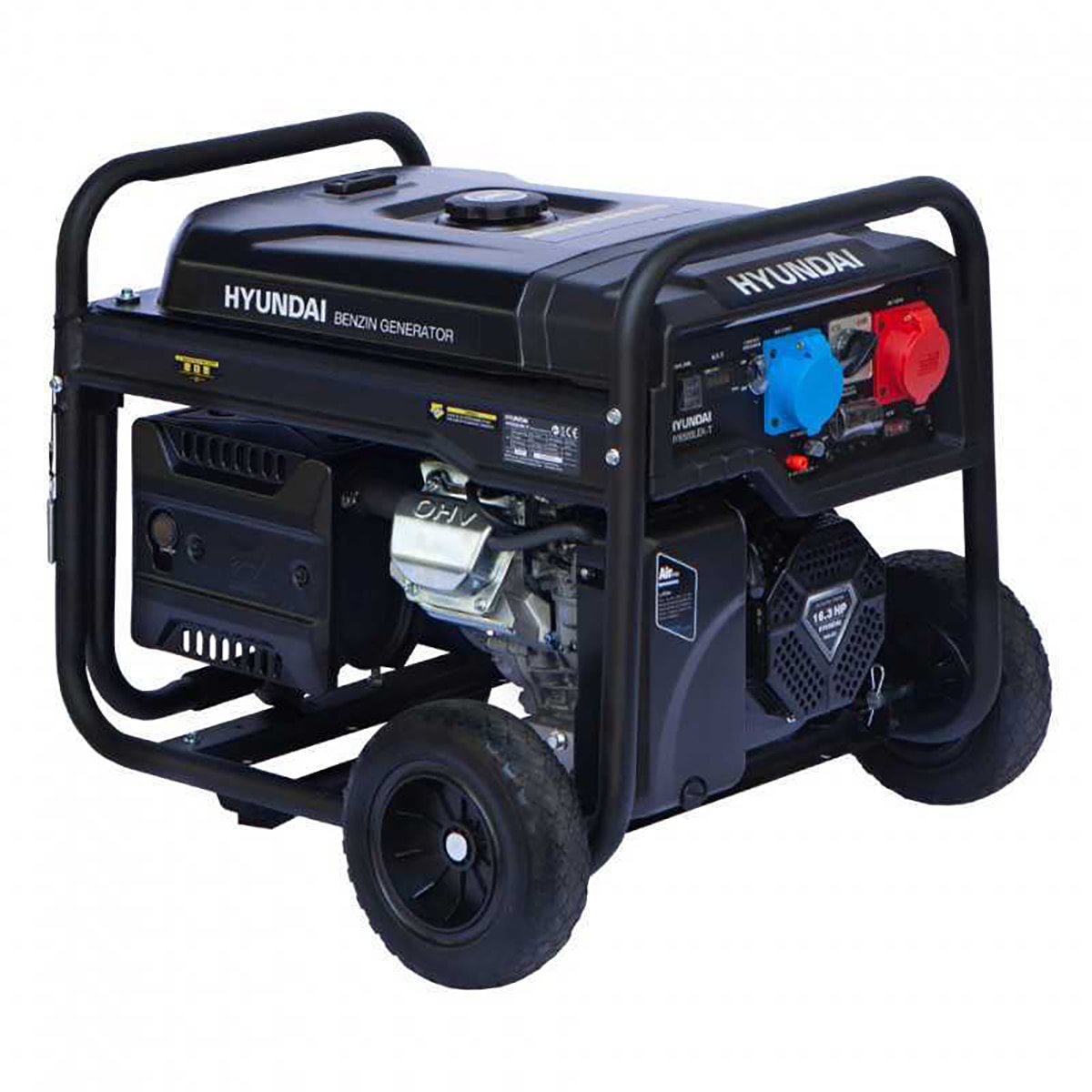 Generador Gasolina Hyundai HY10100LEK-T 7,7 KW / 10,6 KVA Negro-6