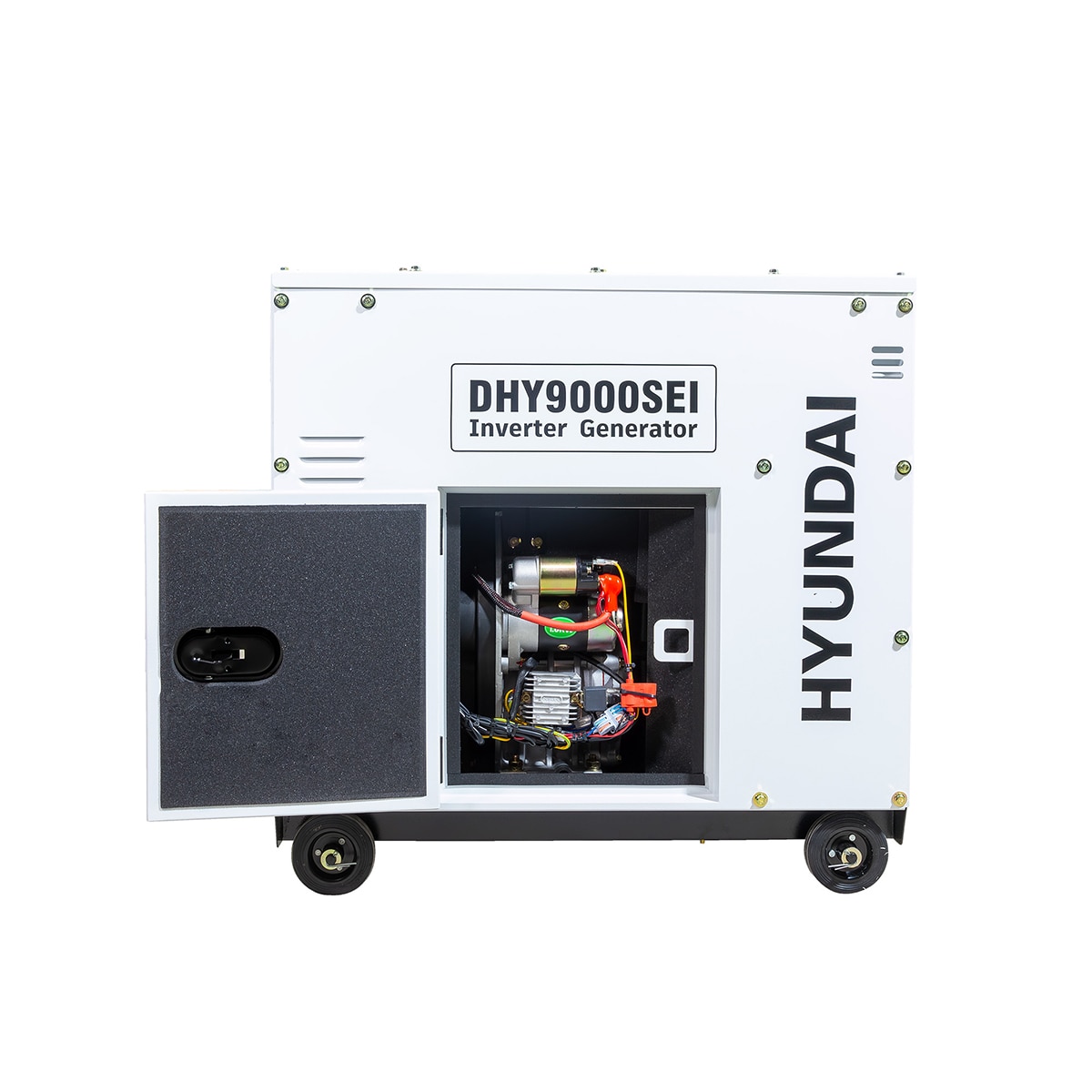 Generador Diesel Inverter Hyundai DHY9000SEI 6500W Blanco-4