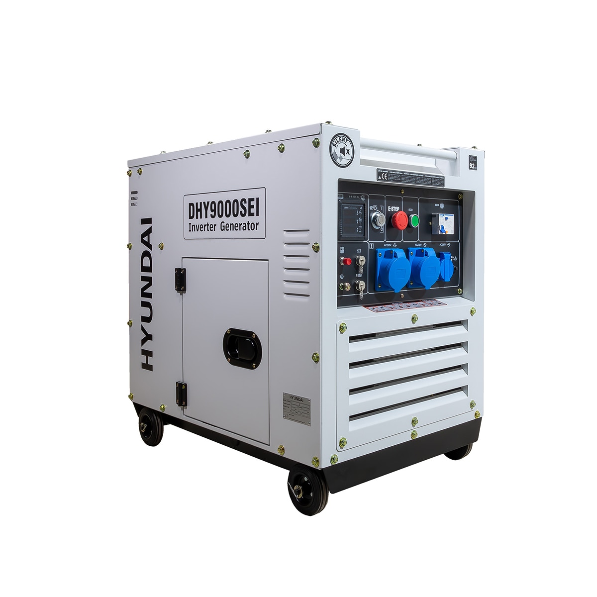 Generador Diesel Inverter Hyundai DHY9000SEI 6500W Blanco-5
