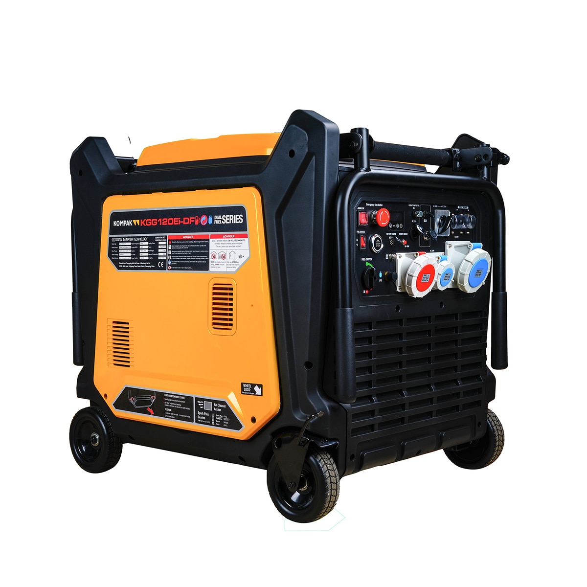 Generador Inverter Dual Fuel Kompak KGG120Ei-DF Amarillo-3