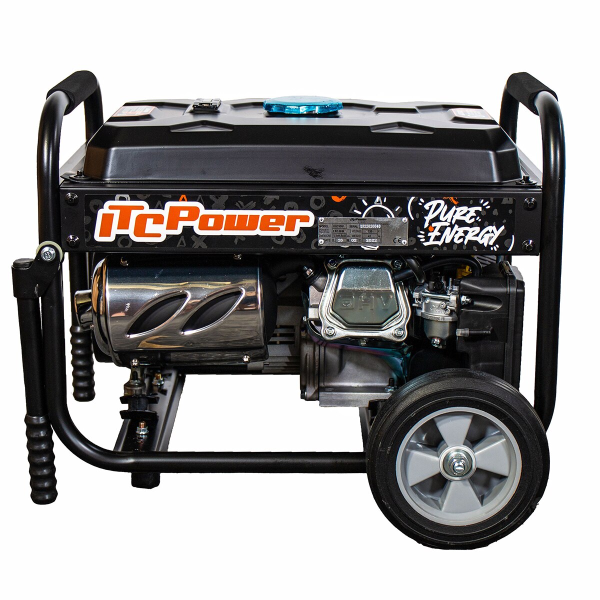 Generador Gasolina Itcpower GF3300F 2,8/3,0 Kw Negro-8