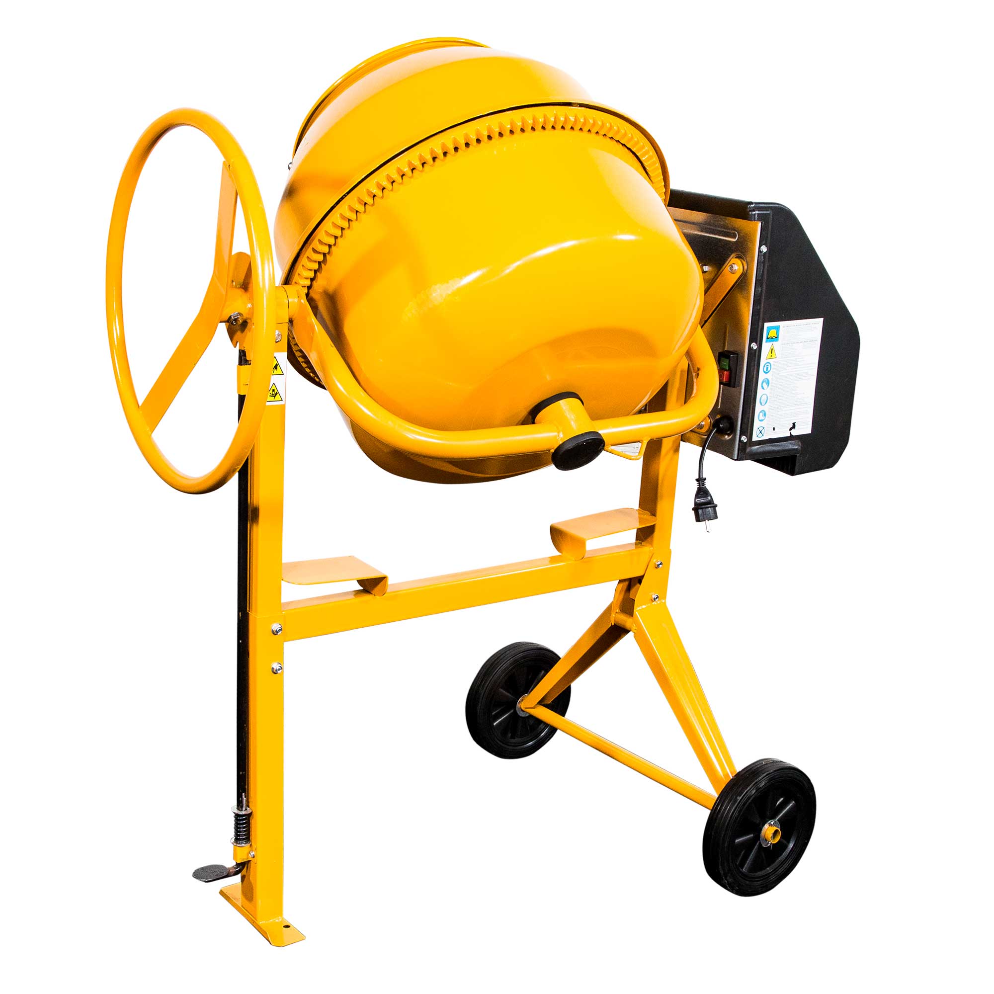 Hormigonera eléctrica 125 litros HK136 Amarillo / Negro-7