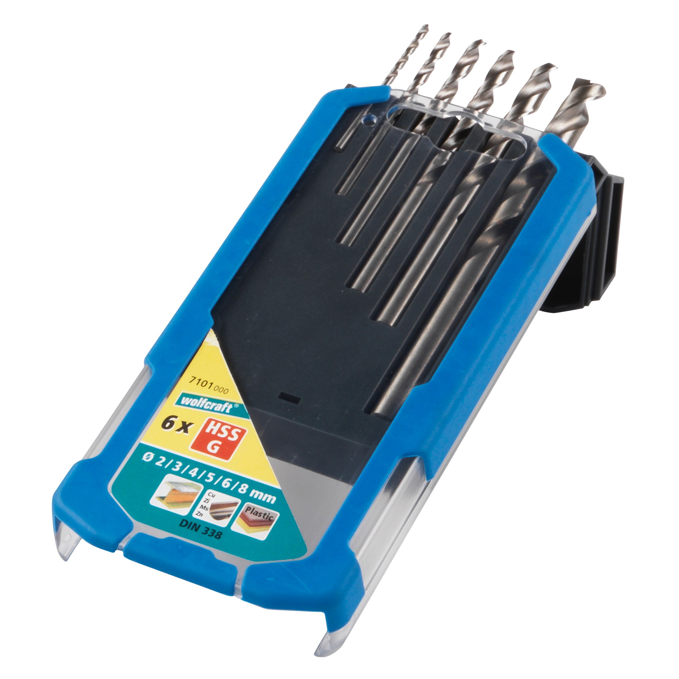 Wolfcraft – Set Brocas Metal HSS con Afilado precisión – 6 Uds.