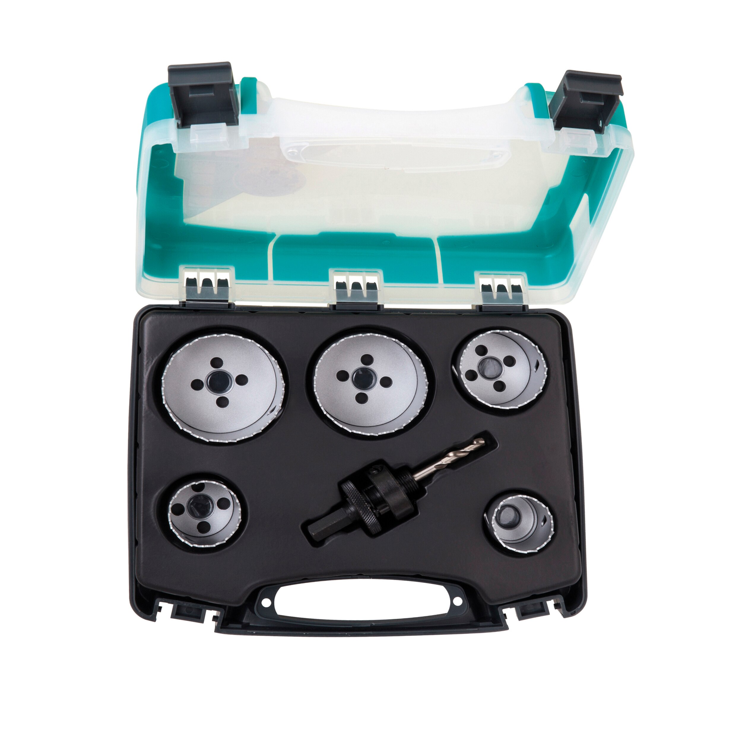 Juego Sierras Corona Bimateria Ø 35-68 mm - 6 Pzs Negro-1