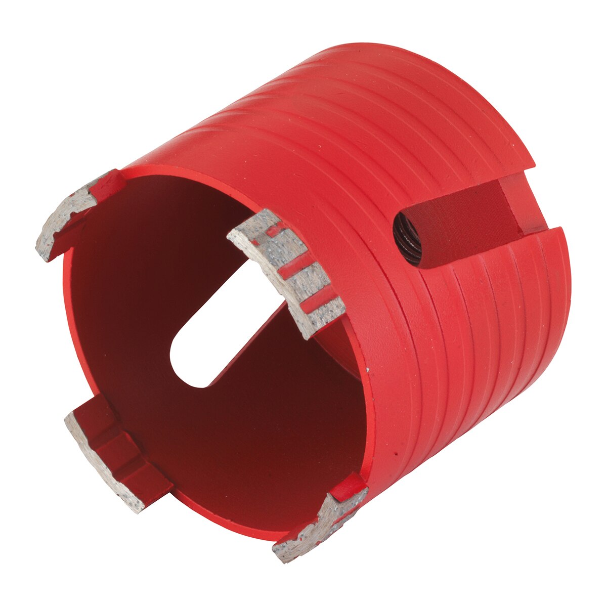 Corona Perforación con Dentado de Diamante Ø 82 mm Rojo-1