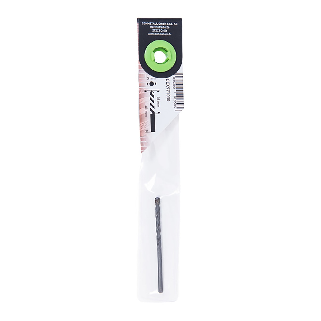 BROCA PIEDRA DIN 8039 3 MM Acero brillo-3