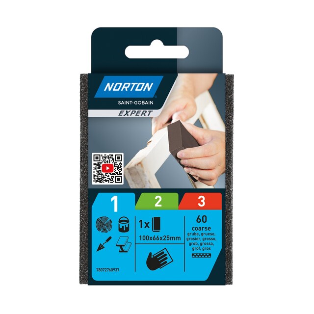 Imagen 0 de Taco lija 4 Caras para Decapado 100 x 65 x 25 mm